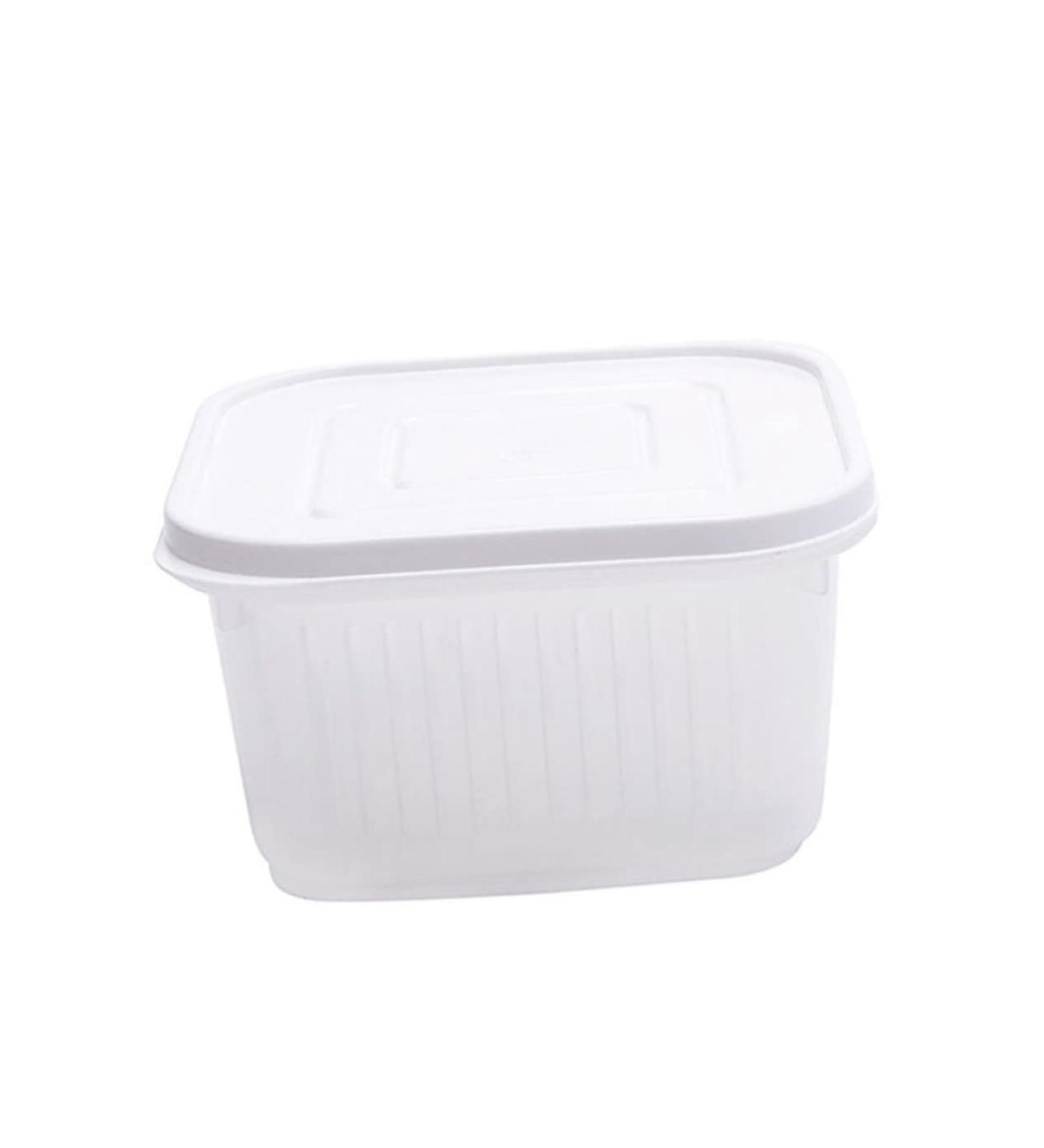 PRETYZOOM Fridge Storage Boxes Kitchen Crisper Home Crisper Fruit Crisper Vegetables Crisper With Cover Ginger 1 - Buy Online on GoSupps.com