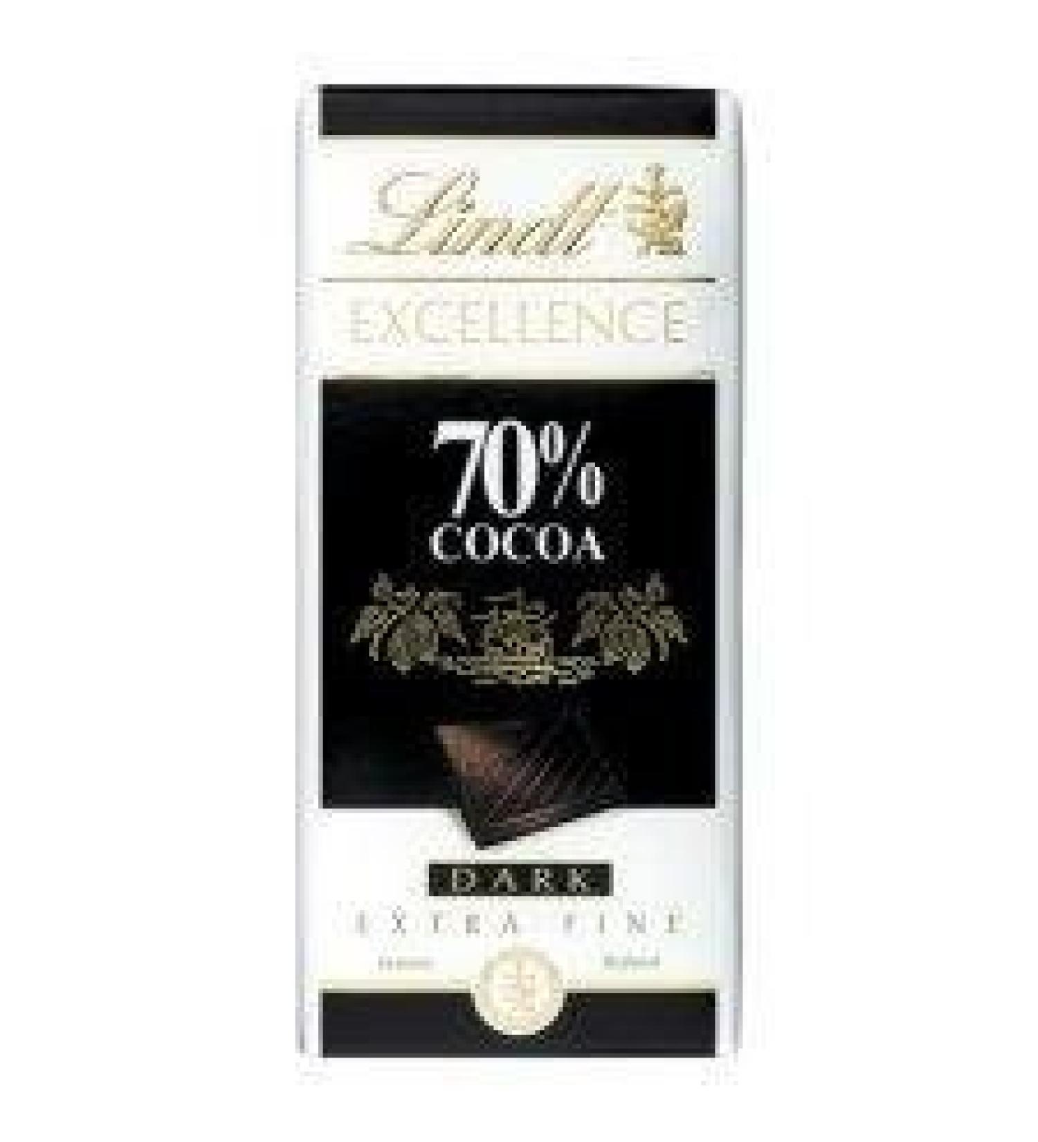 Lindt Excellence 70% Cocoa 100g - Pack of 6 by Lindt