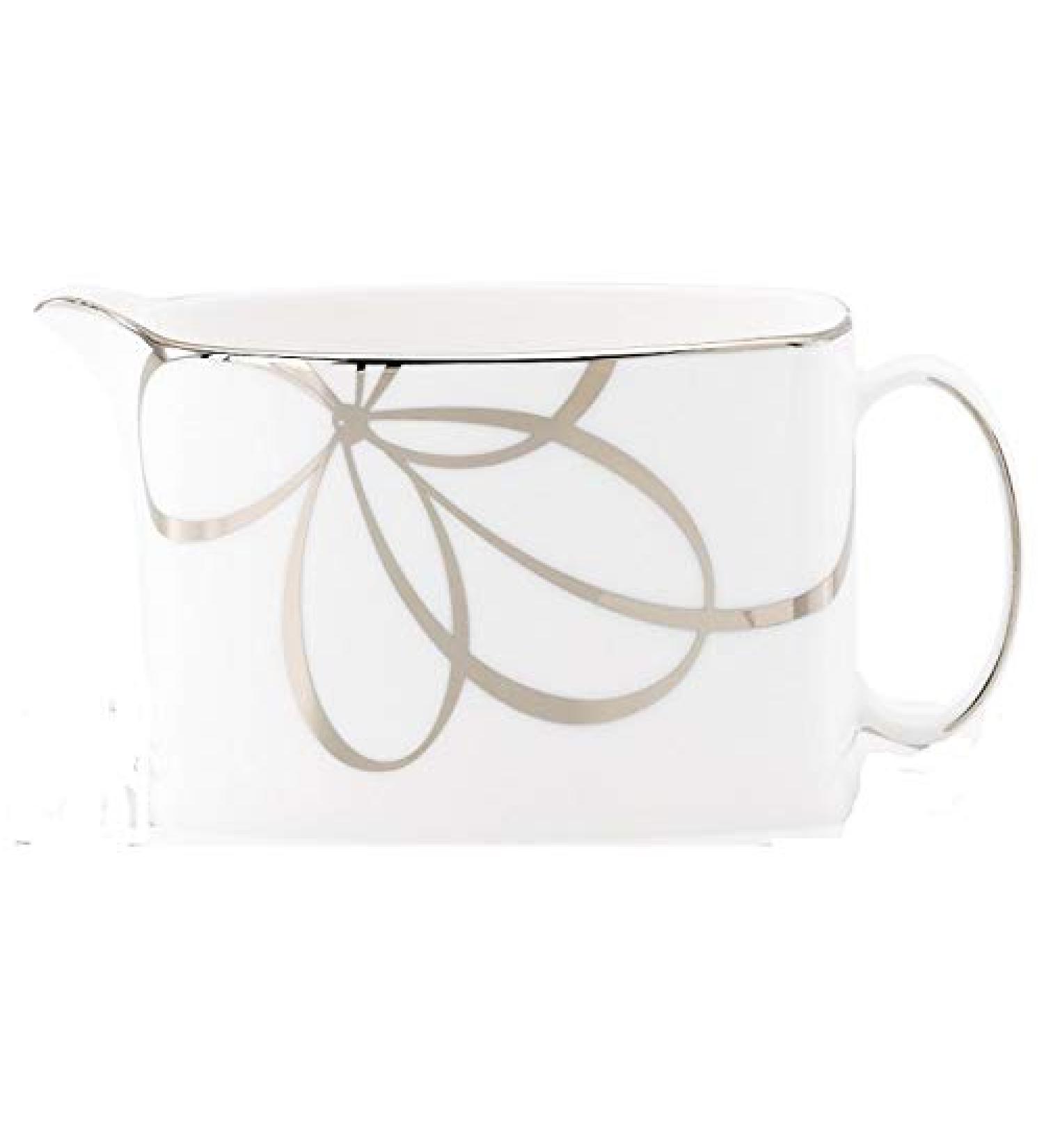 KATE SPADE NEW YORK Belle Boulevard Sauce Gravy Boat White Platinum NEW