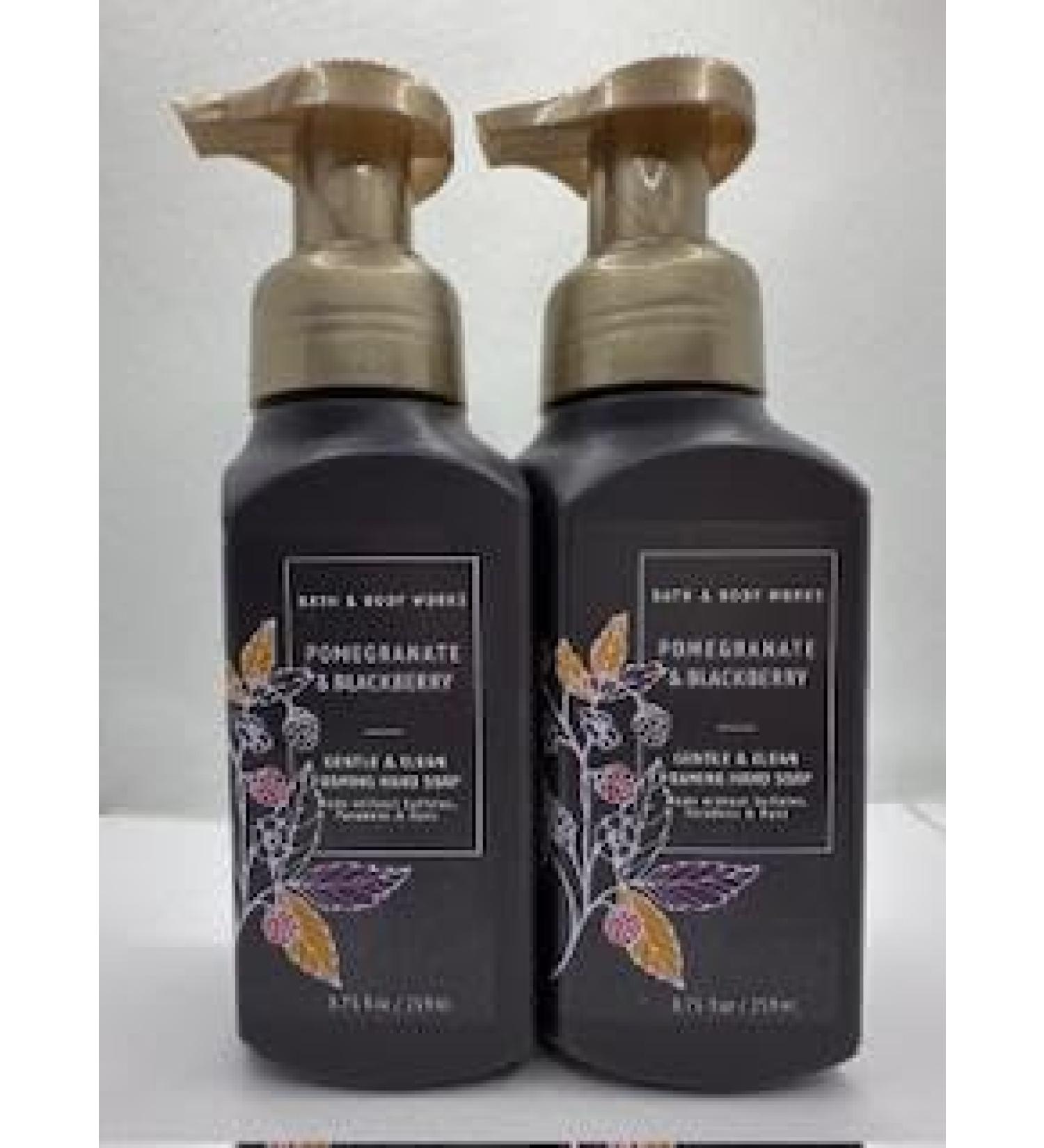 Set of 2 Pomegranate & Blackberry Gentle & Clean Foaming Hand Soap 8.75 Ounce Purple