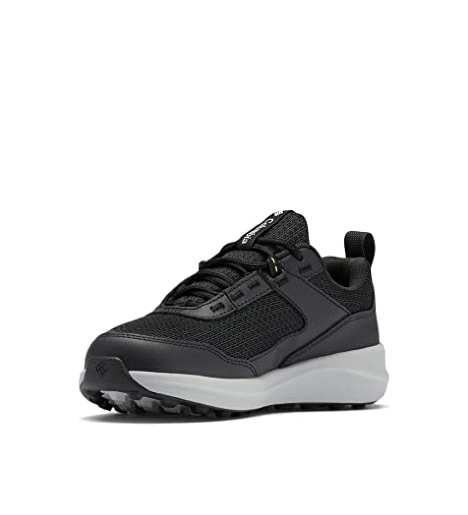 Columbia Hatana Waterproof Hiking Shoe - Big Kid (8-12 Years) | Size 6 | Black/White - Buy Online on GoSupps.com