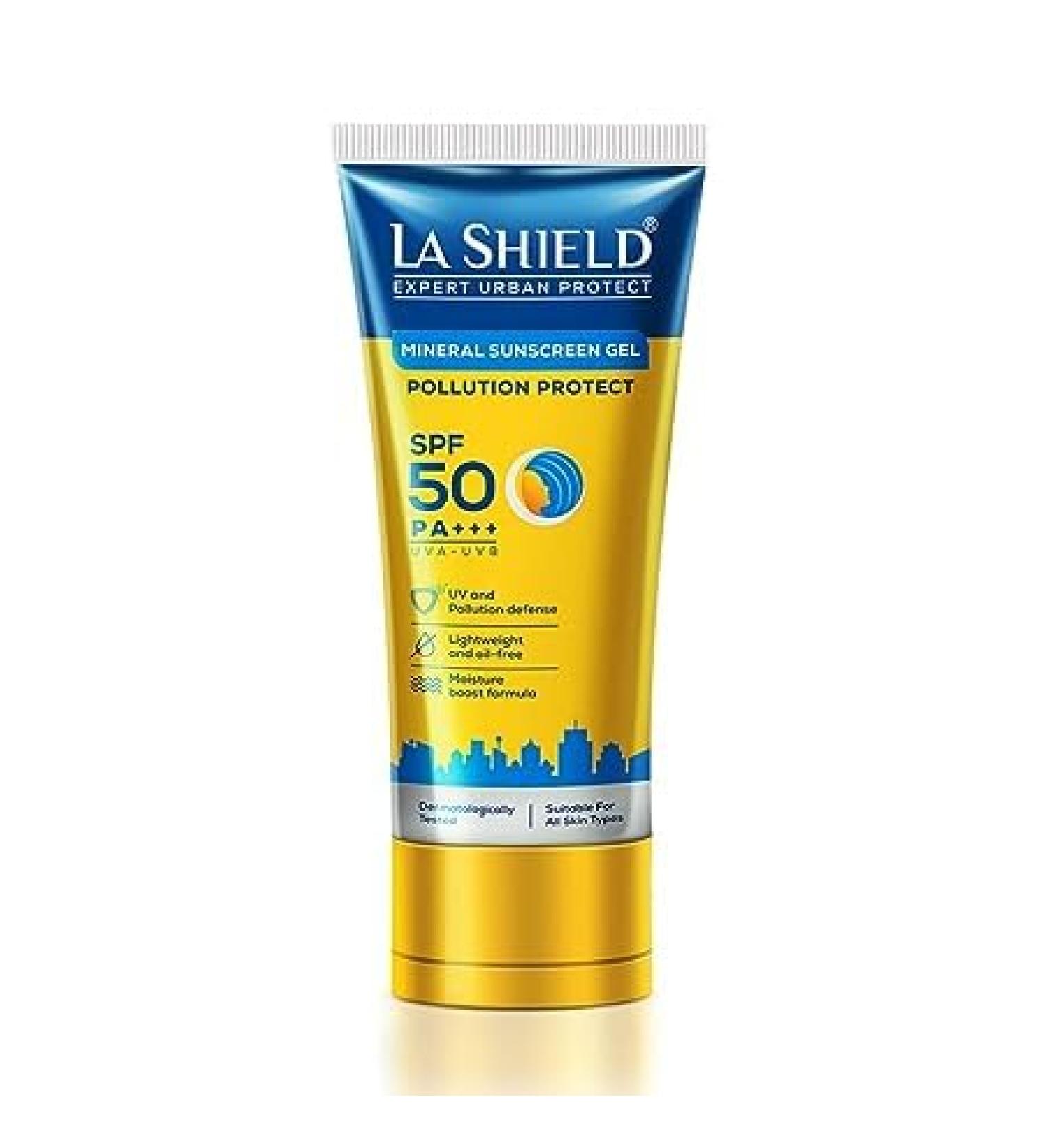 Pollution Protect Mineral Sunscreen Gel SPF 50 - White - 50g | Shop Now for International Shipping - Buy Online on GoSupps.com