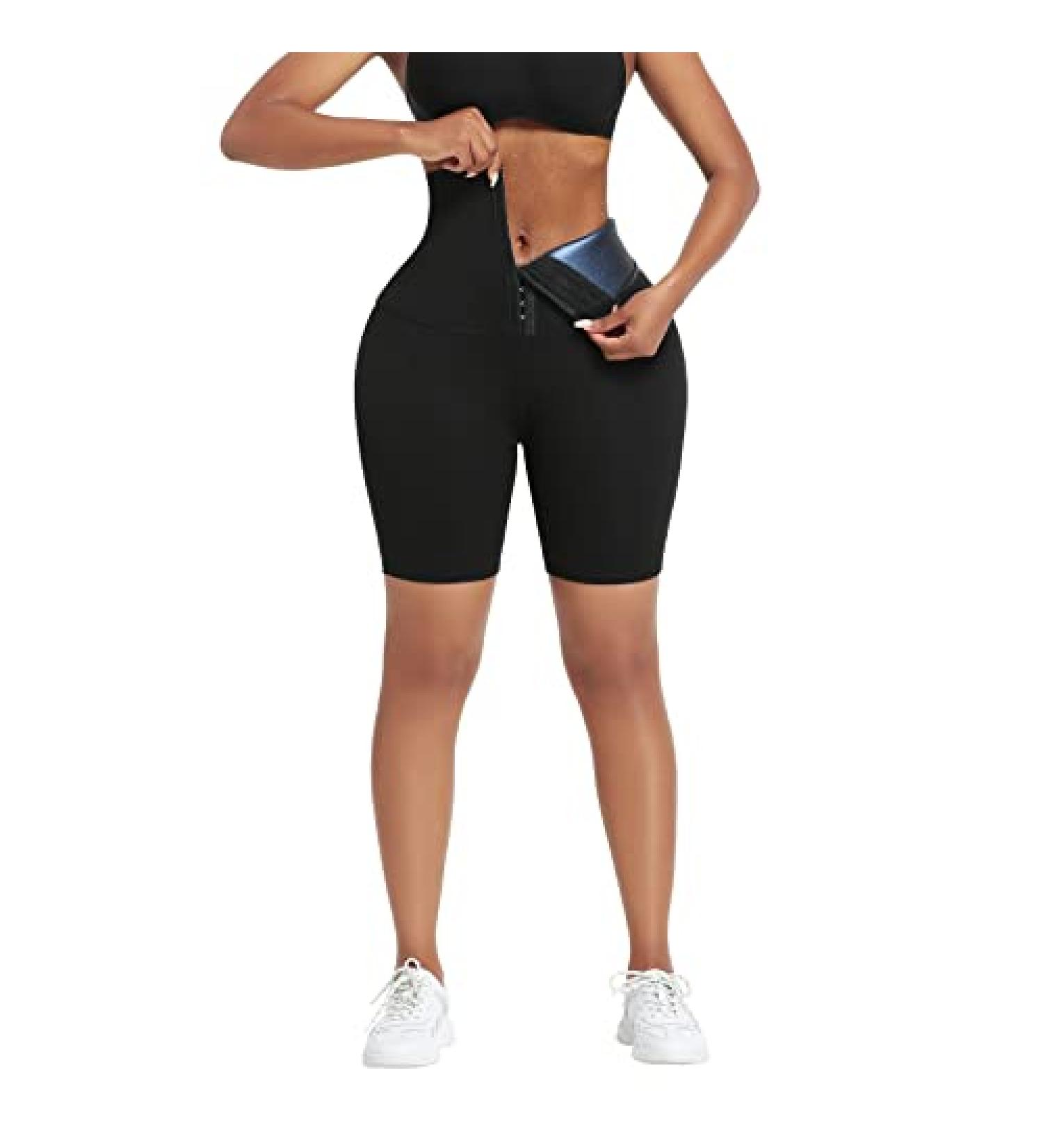 HUIMING Sauna Sweat Shorts for Women High Waisted Body Shaper - 2X-Large/3X-Large - Buy Online on GoSupps.com