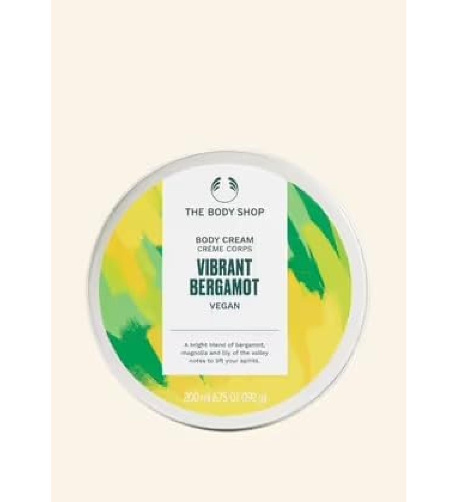 Vibrant Bergamot Body Cream 200ML - Citrus Floral Vegan Moisturiser | The Body Sho.p - Buy Online on GoSupps.com