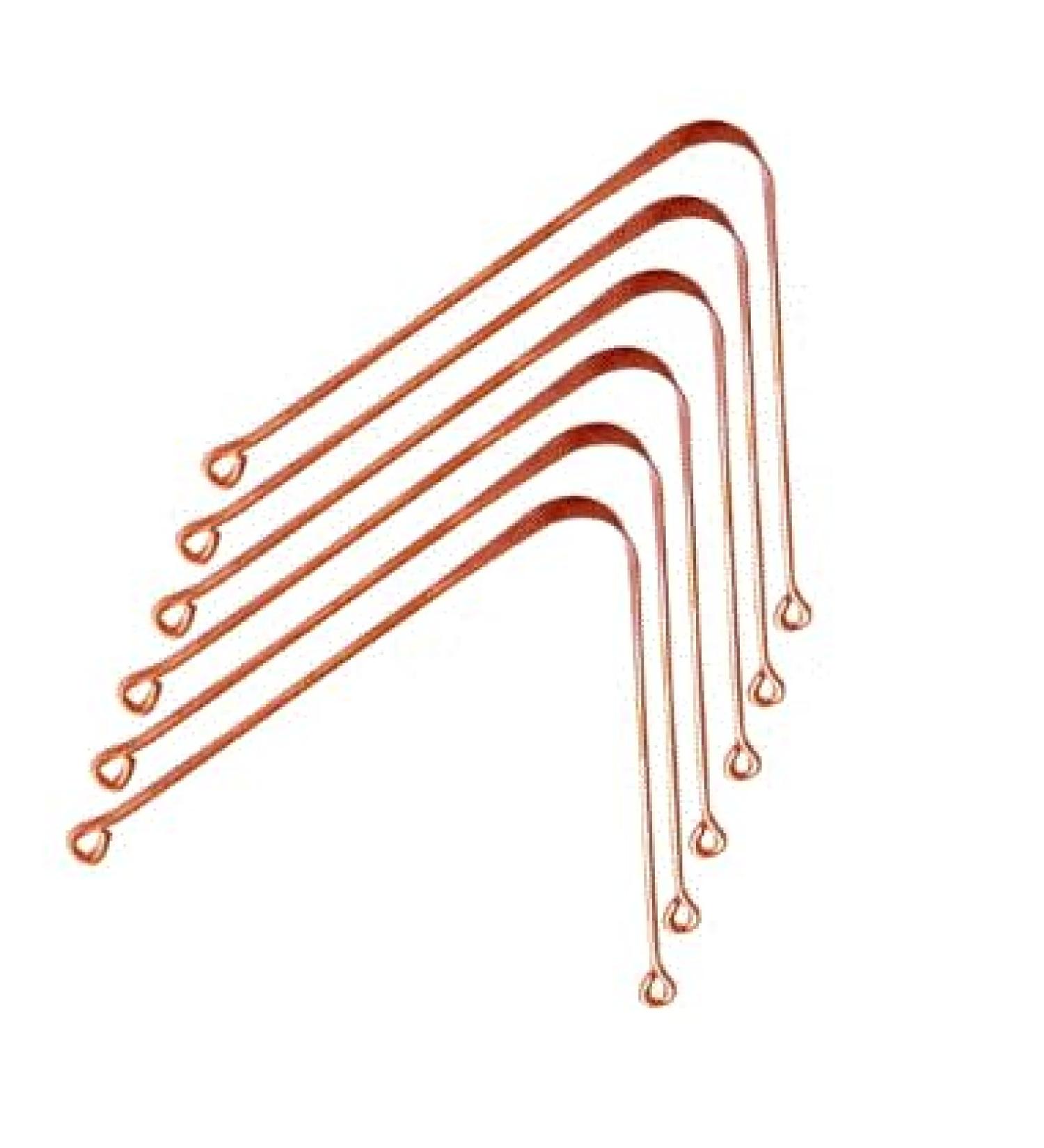 Premium Copper Tongue Scraper Set of 6 for Bad Breath - Easy-to-Use Metal Tongue Cleaners for Adults | Oral Care & Hygiene Solutions - Buy Online on GoSupps.com