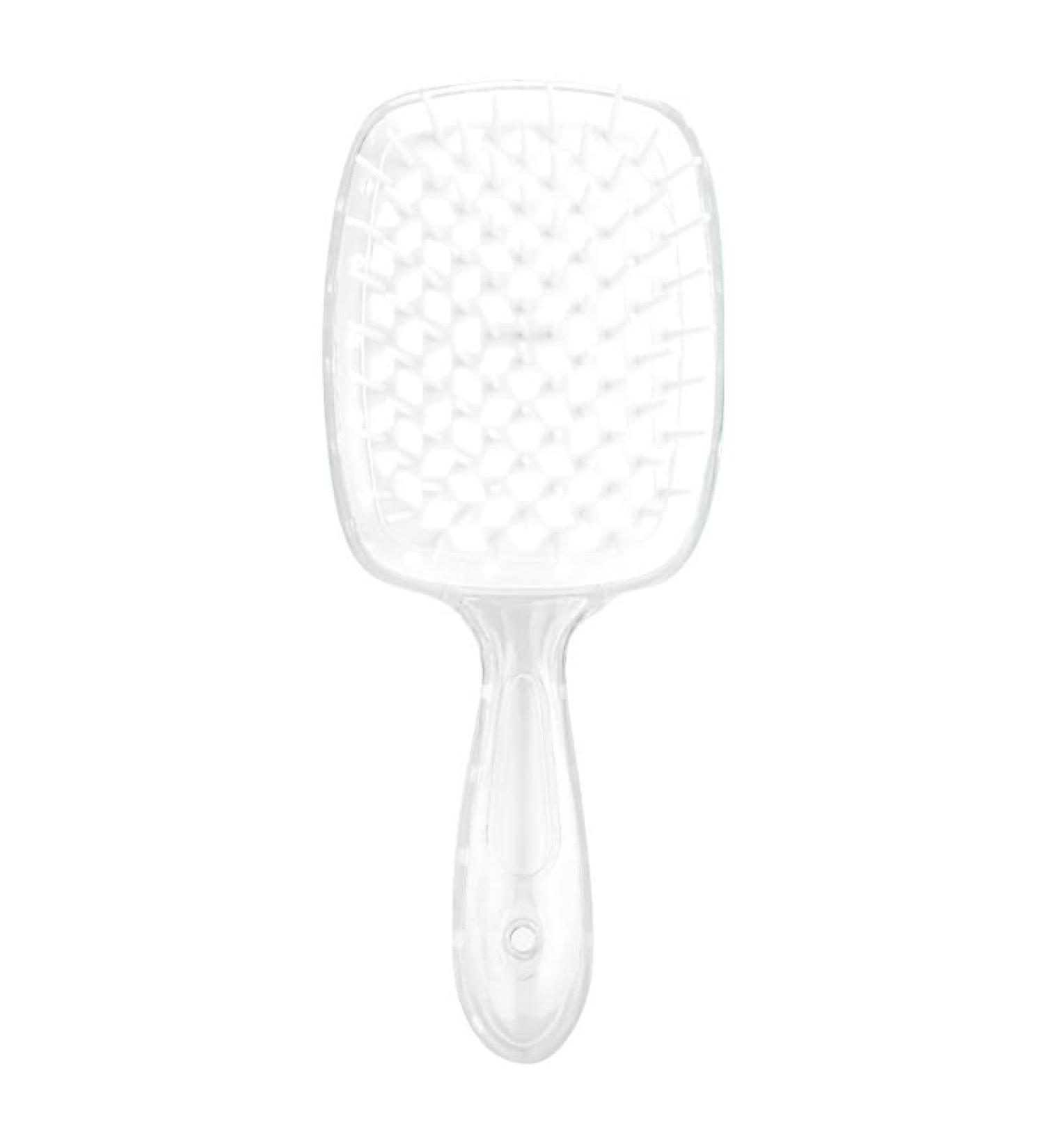Comb Women's Scalp Massage Comb Hair Brush Women's Hollowed Out Home Salon Hair Styling Tool Comb Wide Tooth Comb (Color : Transparent-white) - Buy Online on GoSupps.com