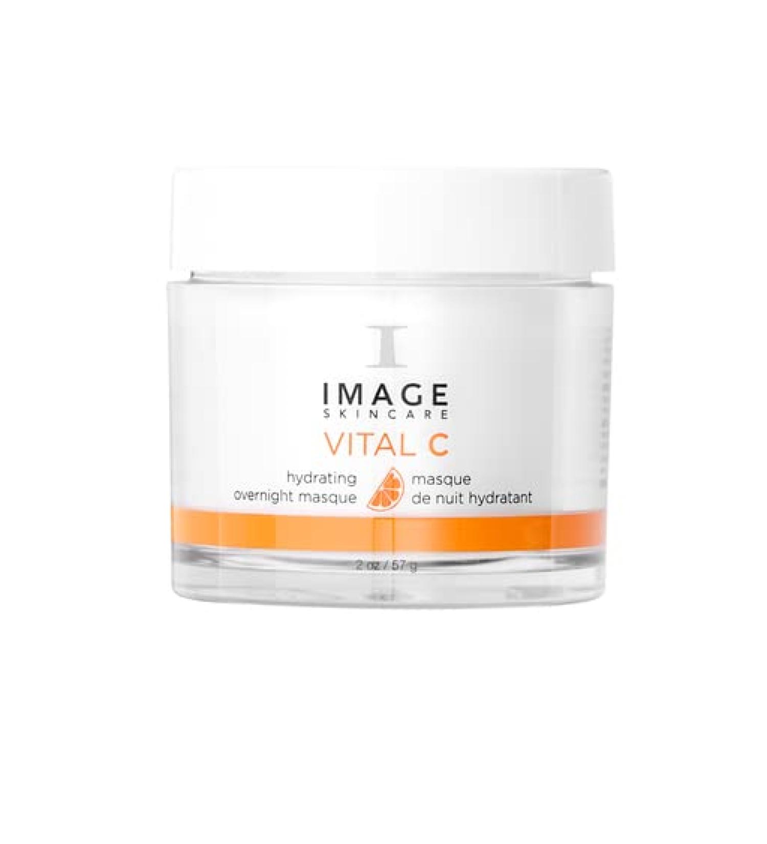 IMAGE Skincare VITAL C Hydrating Overnight Masque 2 oz - Revitalizing Sleeping Facial Mask with Blue-Green Algae Extract and Hyaluronic Acid - Buy Online on GoSupps.com