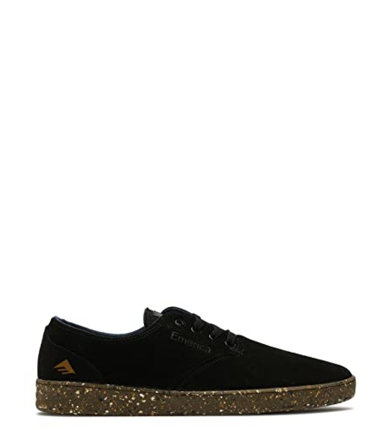 Emerica Romero Laced Skate Shoe 12 - Black/Grey/Gold - Buy Online on GoSupps.com