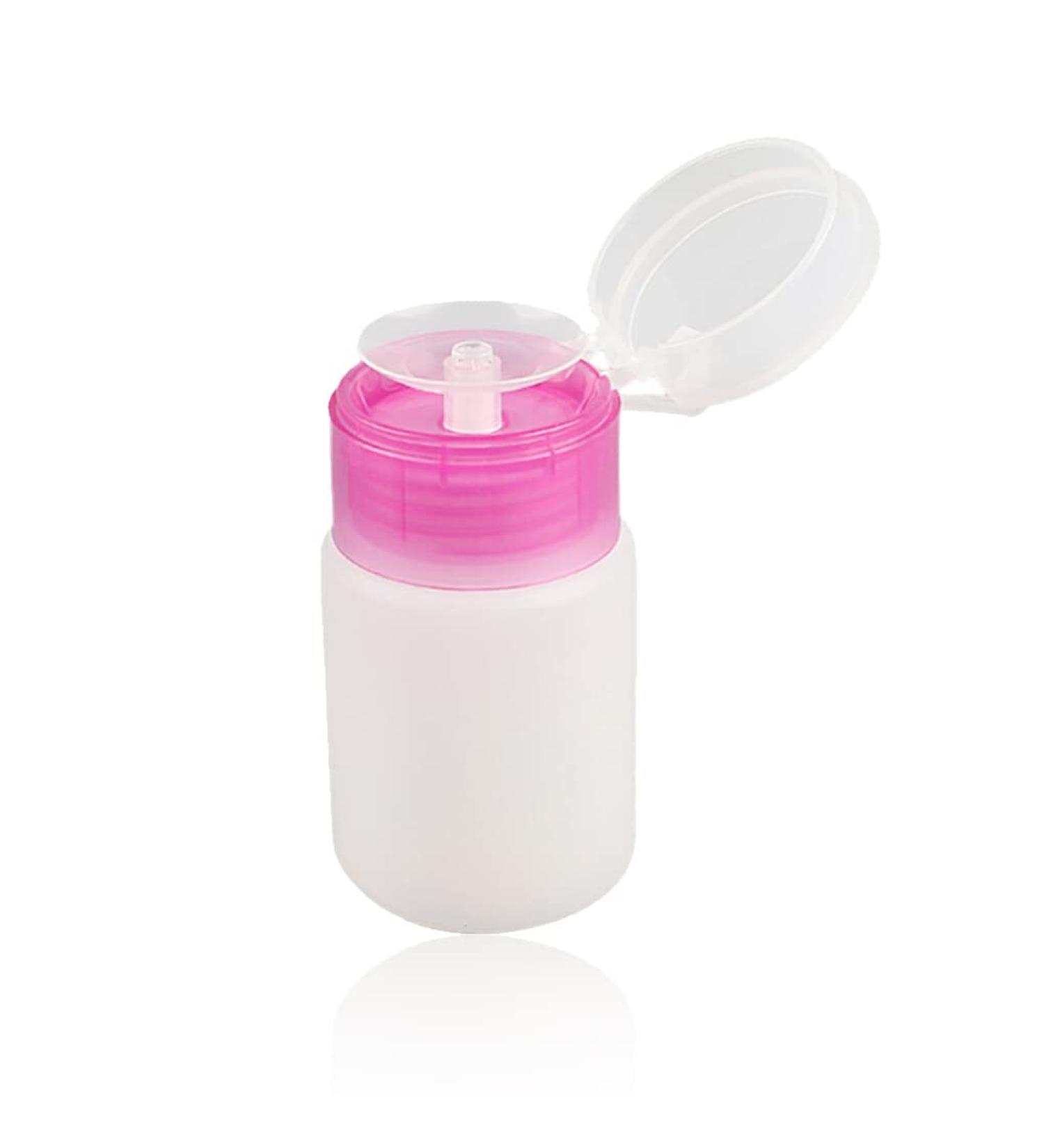 dijiusidy Empty Nail Art Bottle with Lid Refillable Polish Remover Plastic Liquid Container for Women Girls Female Accessory - Buy Online on GoSupps.com