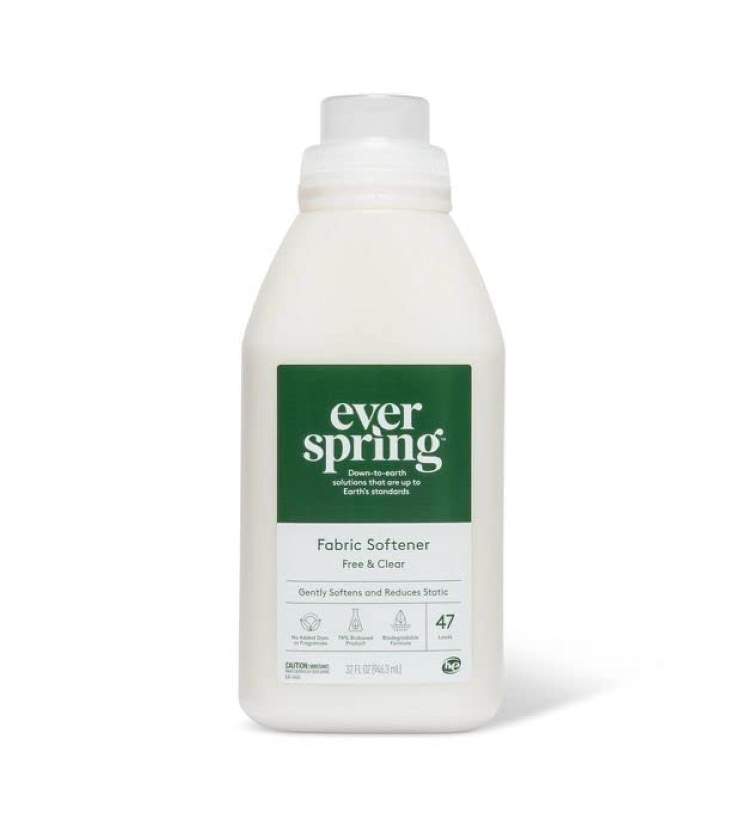 Ever Spring Free & Clear Unscented Fabric Softener - 32 FL OZ (003-02-4790)