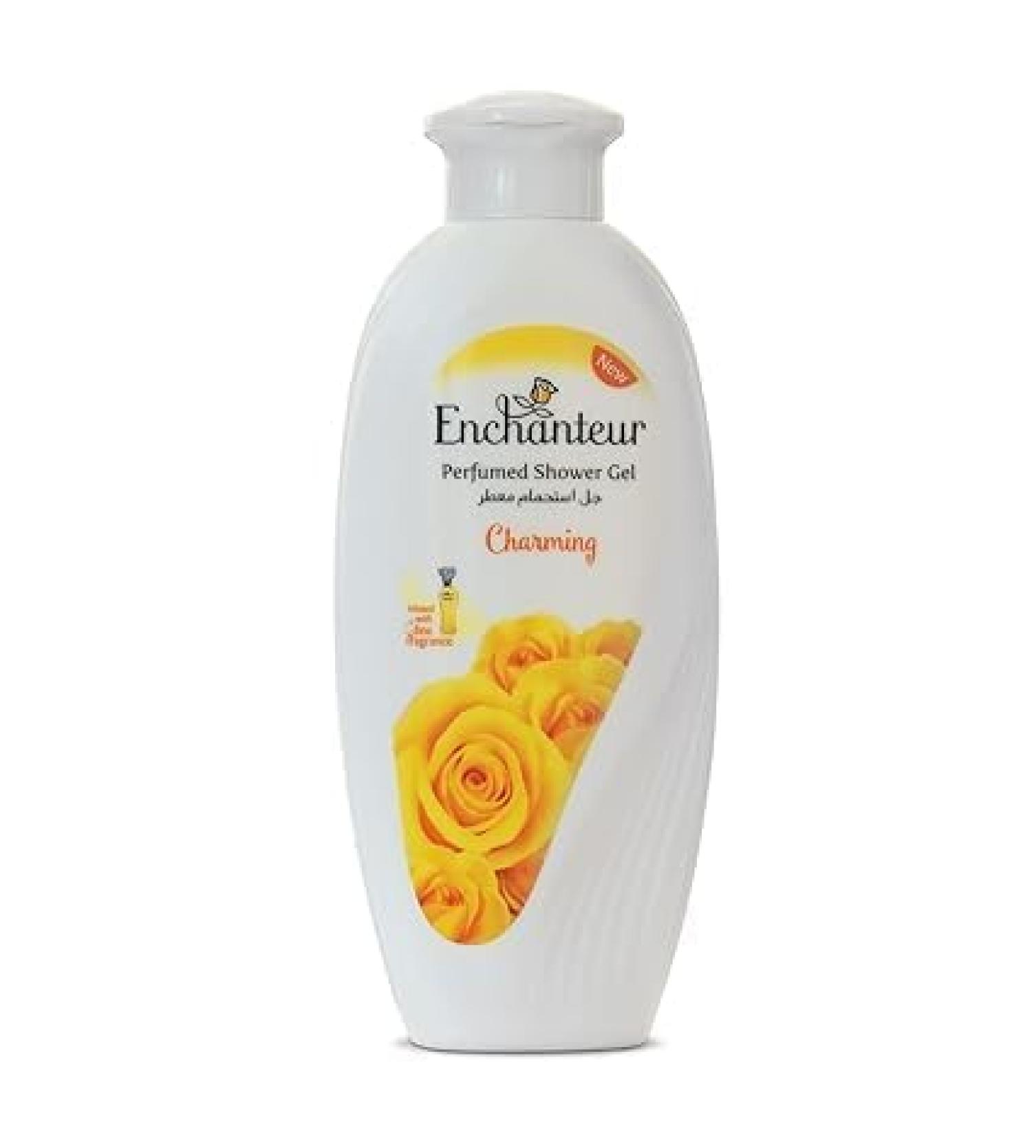 Charming Perfumed Shower Gel for Women | Luxurious Floral Body Wash with Skin Nourishing Benefits | Exotic Rose Muguet & Citrus | 250ml - All Skin Types - Buy Online on GoSupps.com