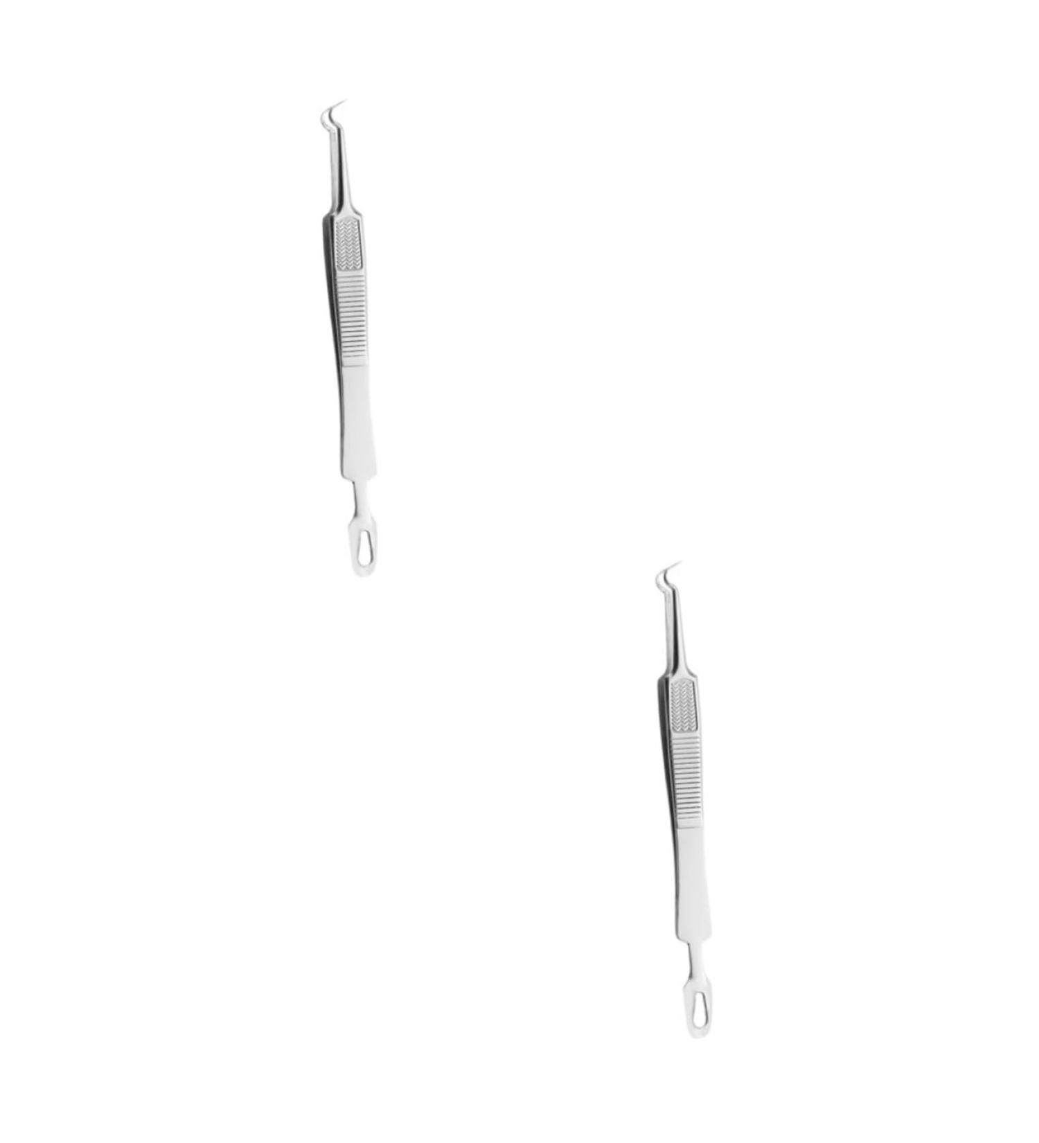 Baluue 6 Pcs Clip Blackhead Extraction Tool Kit Pimple Remover Pimple Extractor Silver Stainless Steel 1 count (Pack of 1) - Buy Online on GoSupps.com