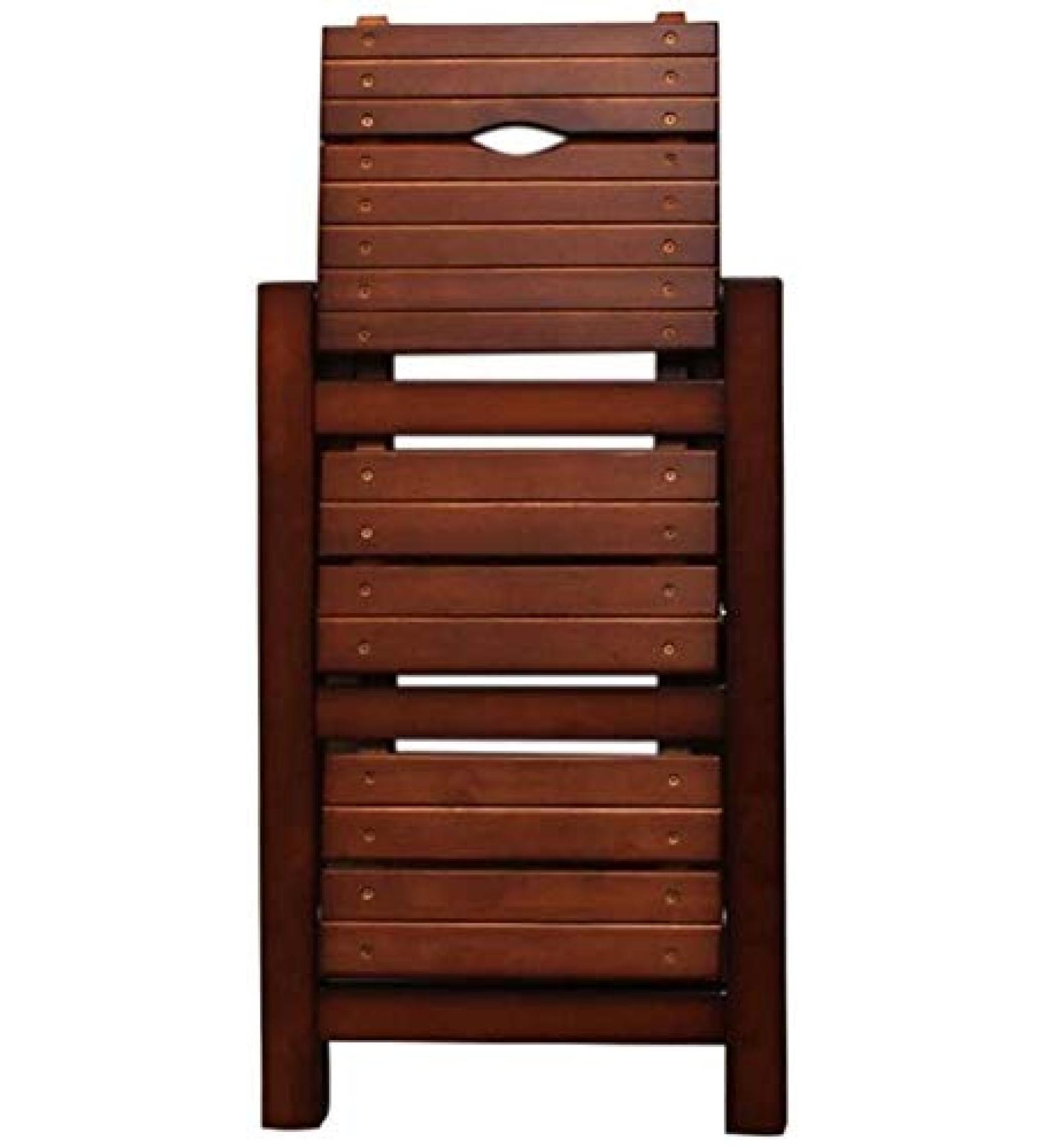 Brand Folding Ladder Stool Stairs 3-Step Solid Wood Stool Shoe Rack Household Save Space 2 Colors J0T0D1 (Color : A) - Buy Online on GoSupps.com