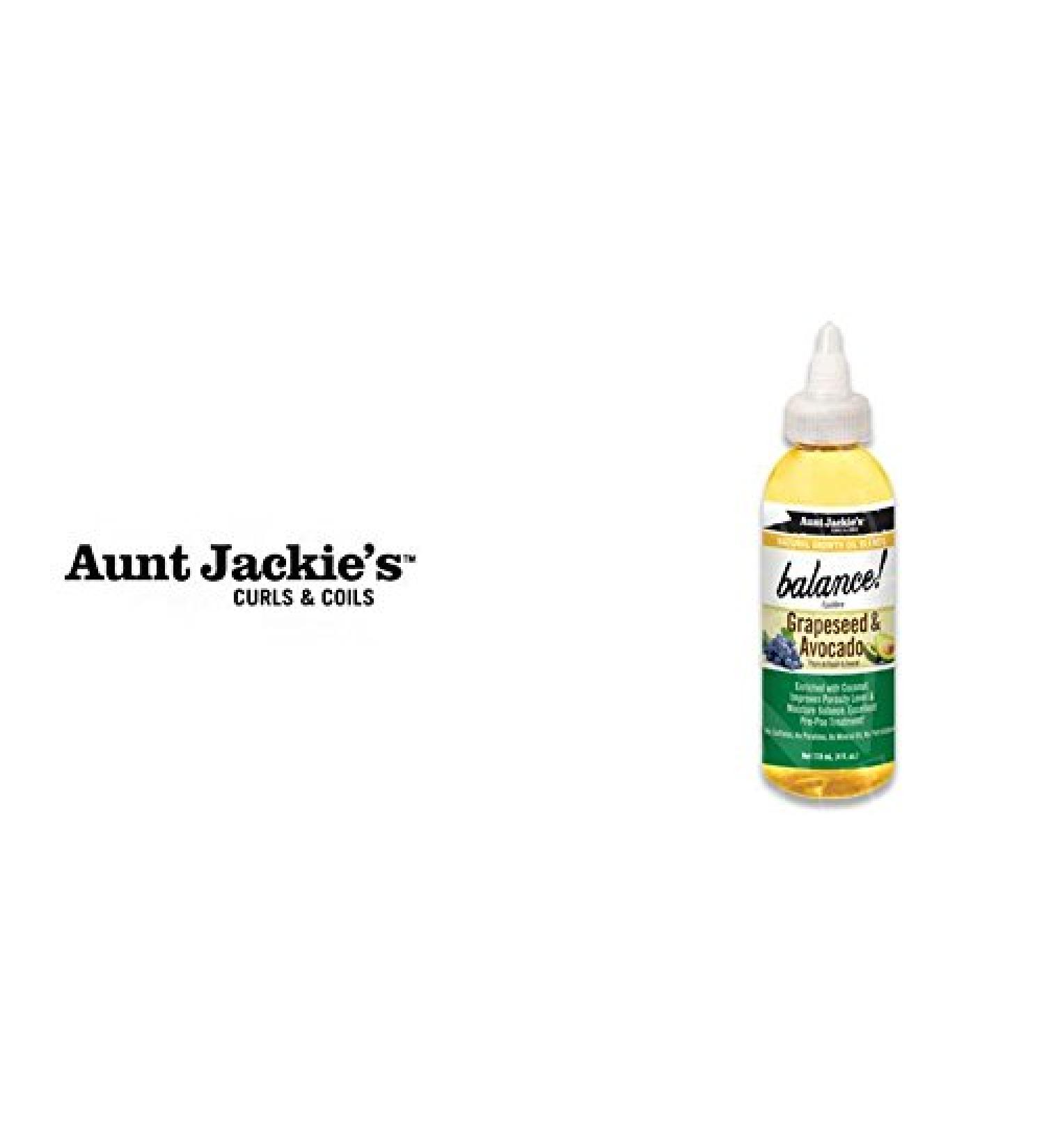 AUNT JACKIE'S OIL- Balance Grapeseed & Avocado Growth Oil 4oz