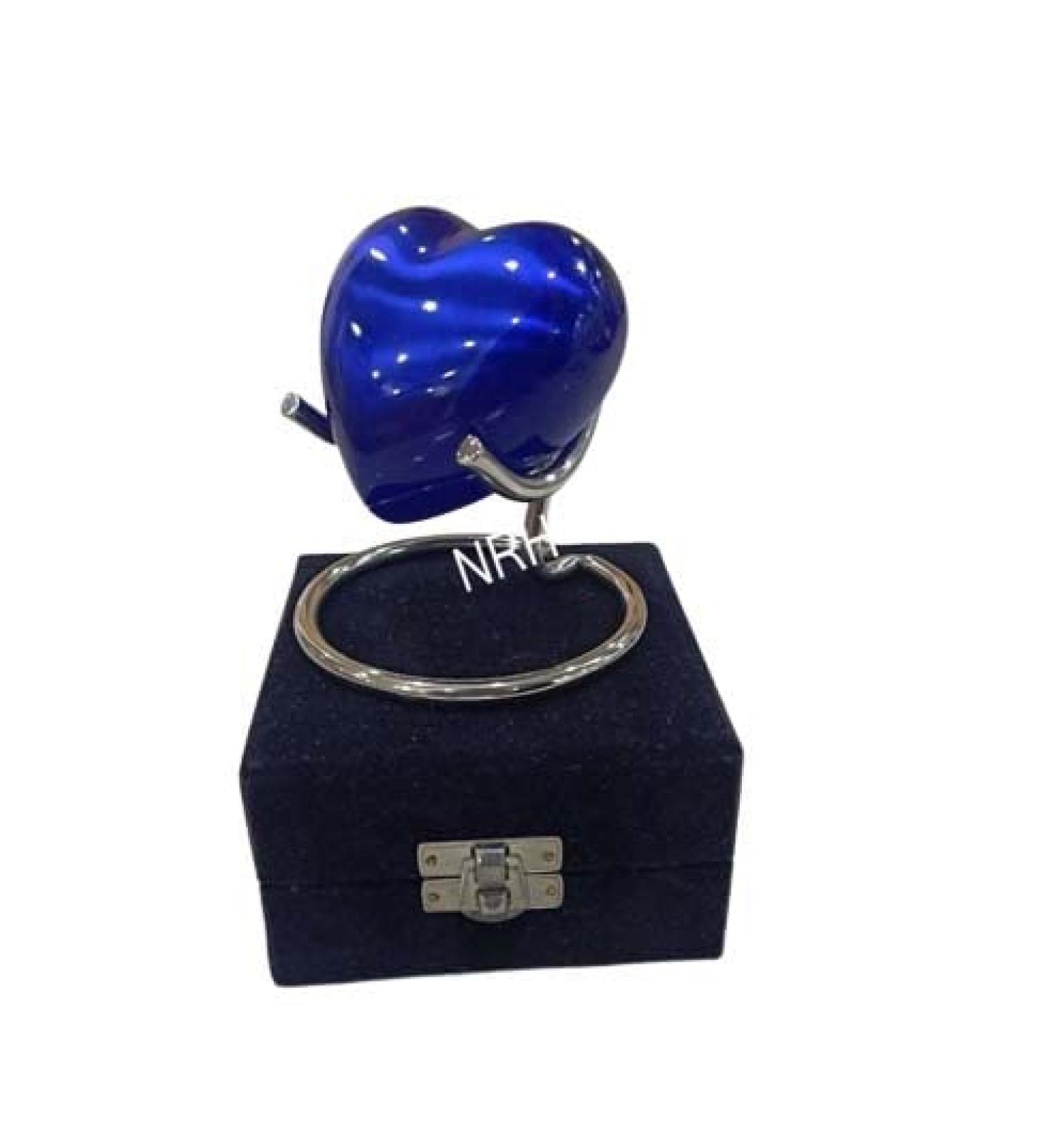 Blue Heart Keepsake Urn - Heart Cremation Urn for Ashes with Stand & Box - Mini Heart urn for Human Ashes - Honor Your Loved One with White Urn Heart Shaped - Perfect Small Urn for Adults & Infant - Buy Online on GoSupps.com