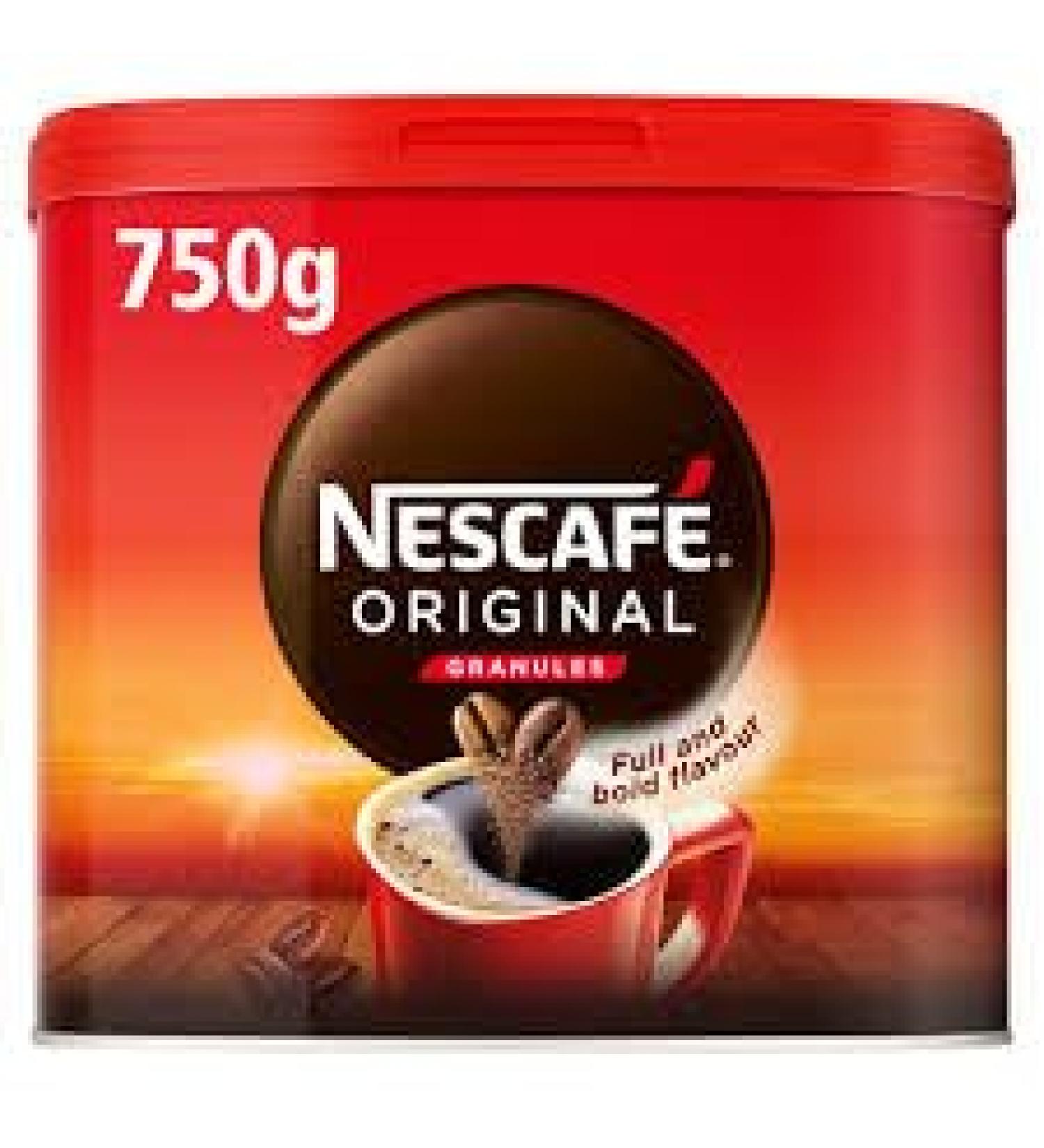 Original Coffee Granules Rich and Bold Instant Coffee 750g (416 Mugs Per Tin*) (2 Tins x 750g Original)