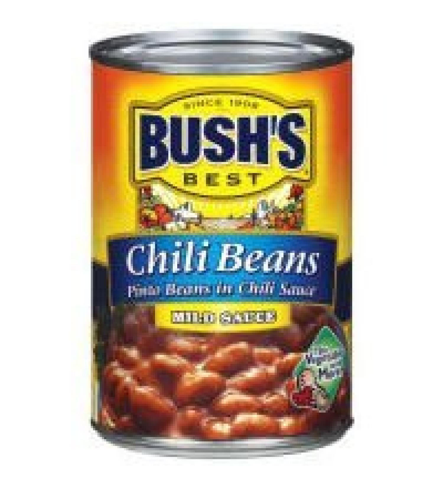 Bush's Chili Beans 16oz (Pack of 6) (Pinto Beans in Chili Sauce) (Mild)
