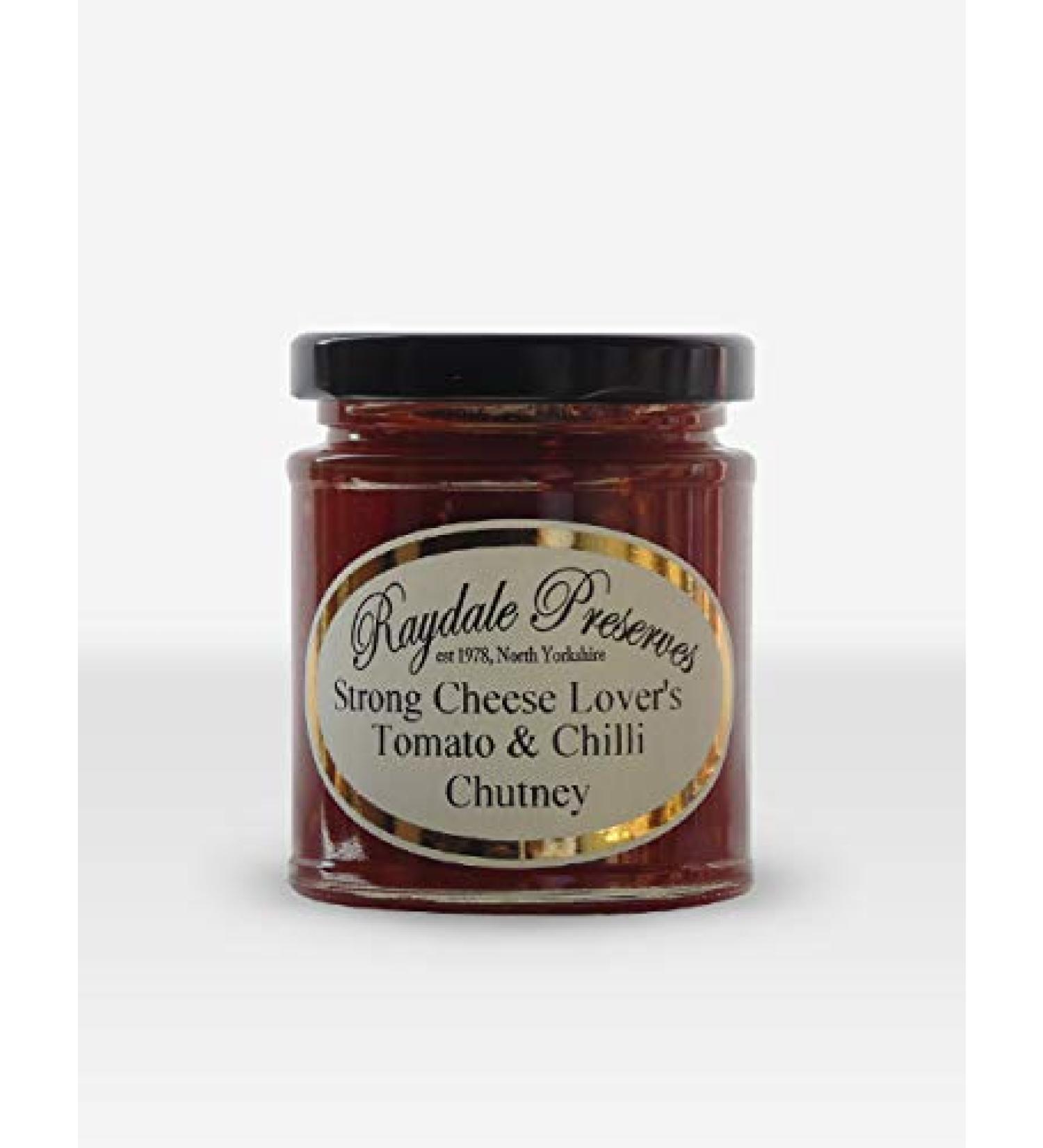 Raydale Preserves Strong Cheese Lover's Chutney Tomato & Chilli 220g