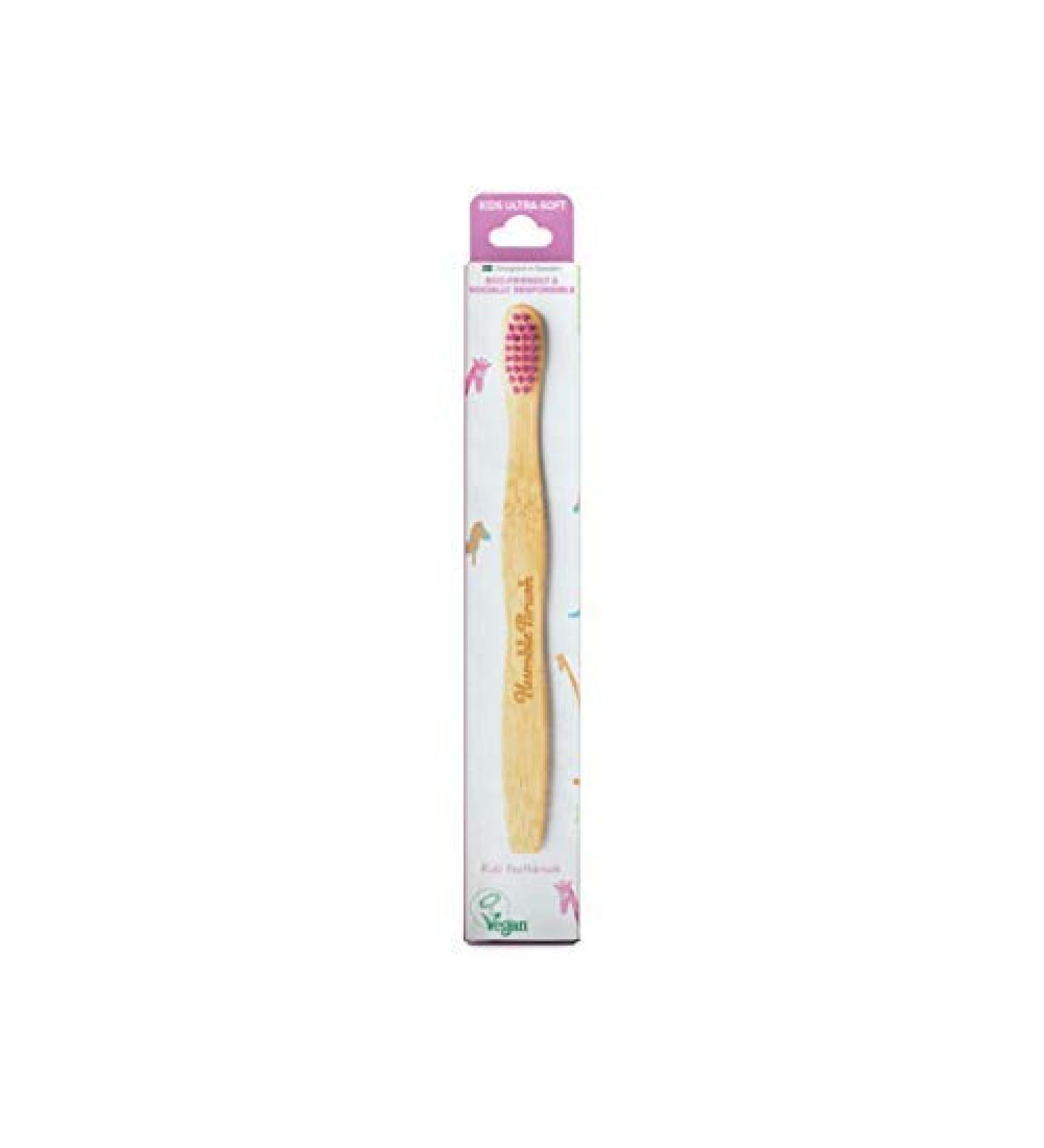 Buy The Humble Co. Bamboo Toothbrush for Children Lila | Ultra Soft Bristles | Eco-Friendly Vegan & Biodegradable | Dentist Recommended | 1 Pack - Buy Online on GoSupps.com