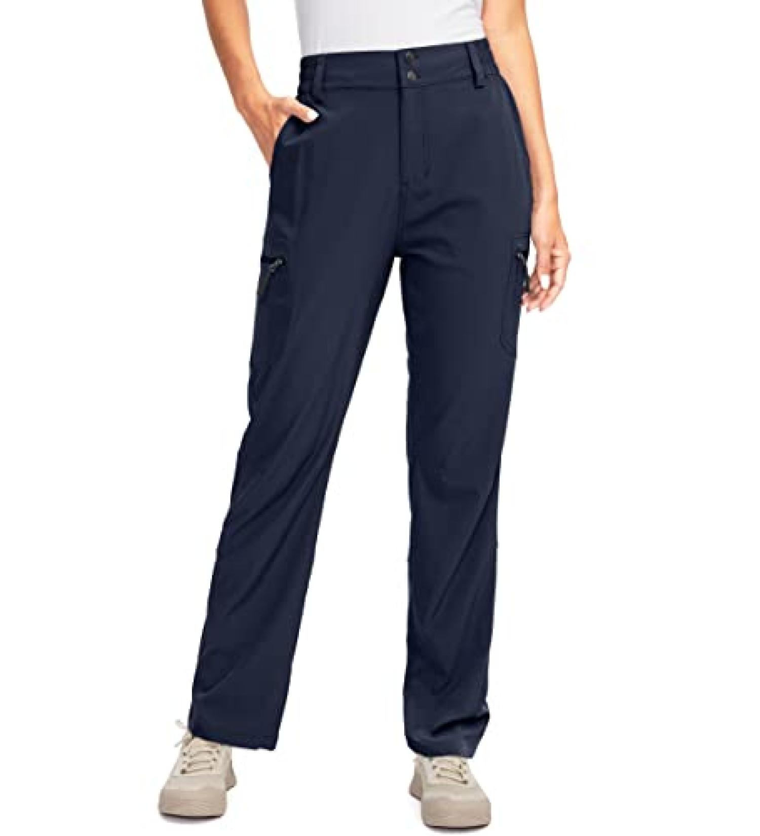 Women's Convertible Hiking Pants with Zipper Pockets - Navy, XL - Buy Online on GoSupps.com