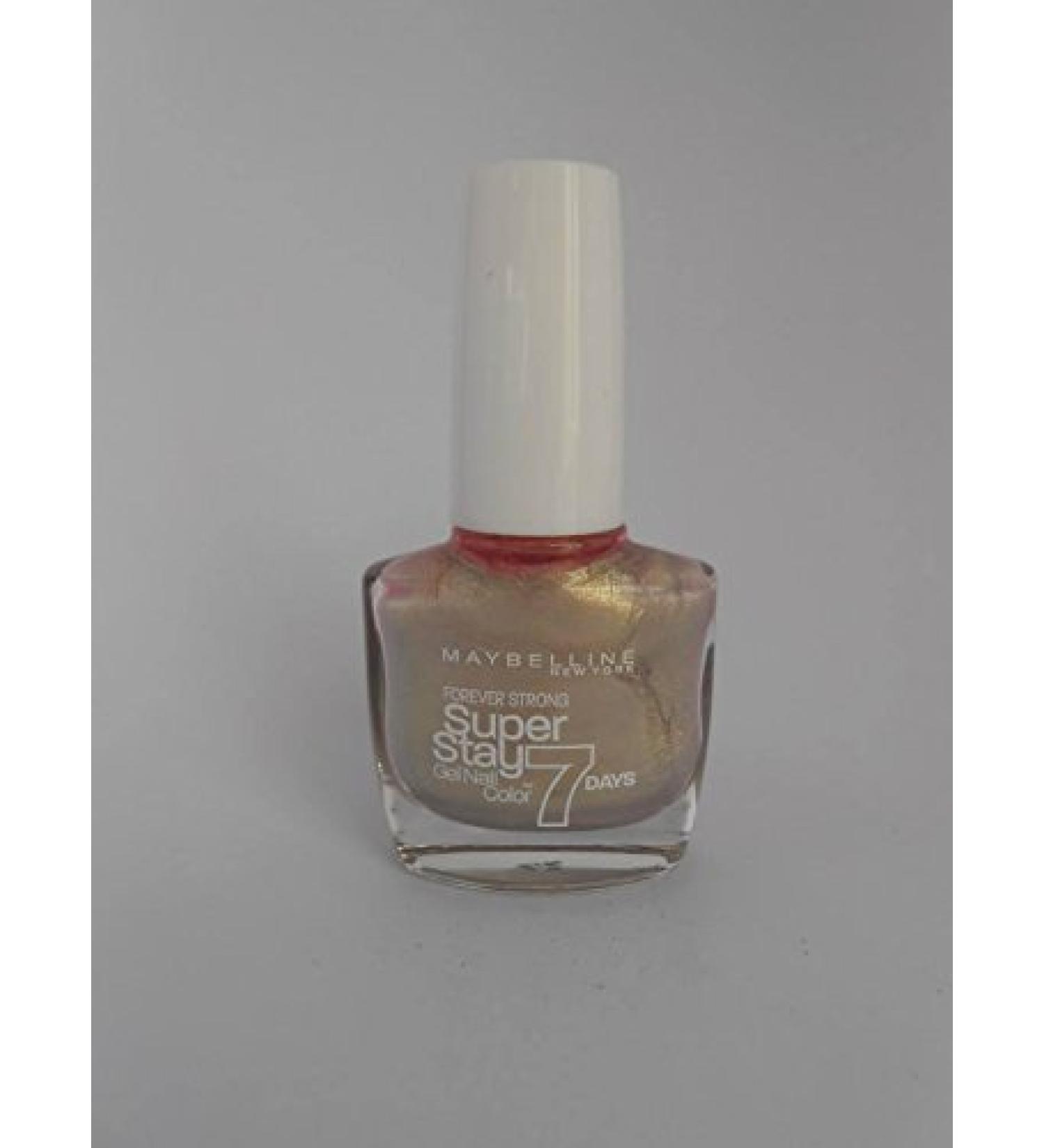 maybelline super stay 7 days gel nail color 855 Gold Reveal by super stay 7 days gel nail color