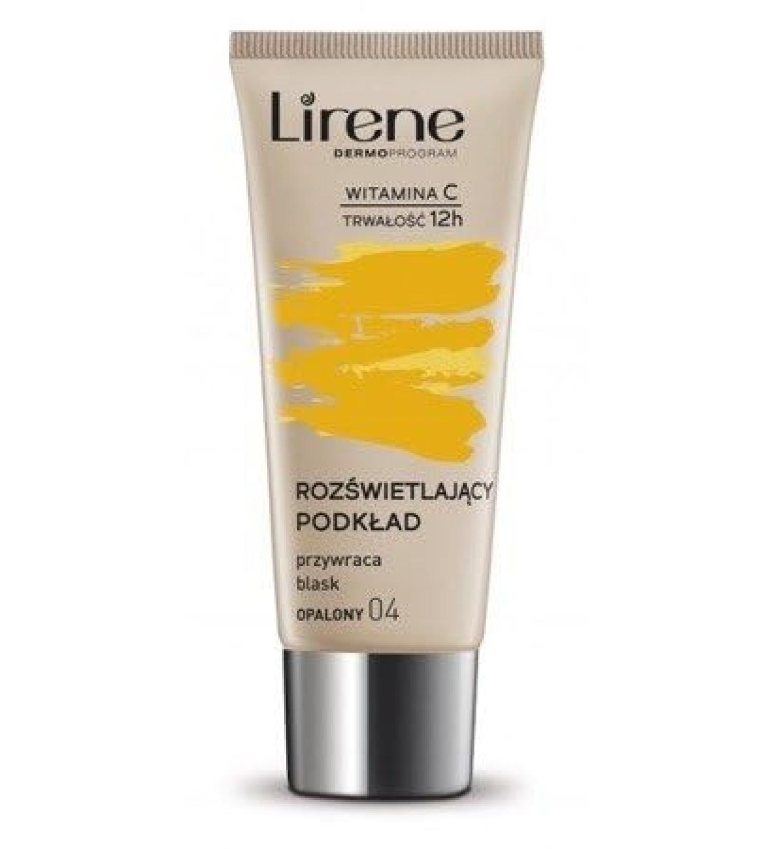 Lirene Luminous foundation 04 brown with vitamin Duo C 30 ml long shelf life