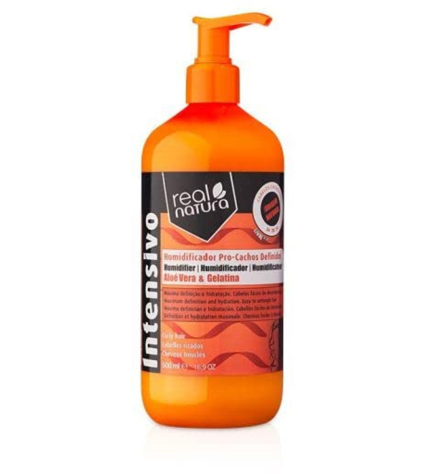 Real Natura - Pro-Cachos Defined Humidifier - Definition and Hydration of Curls - 500 ml - Anti-Frizz