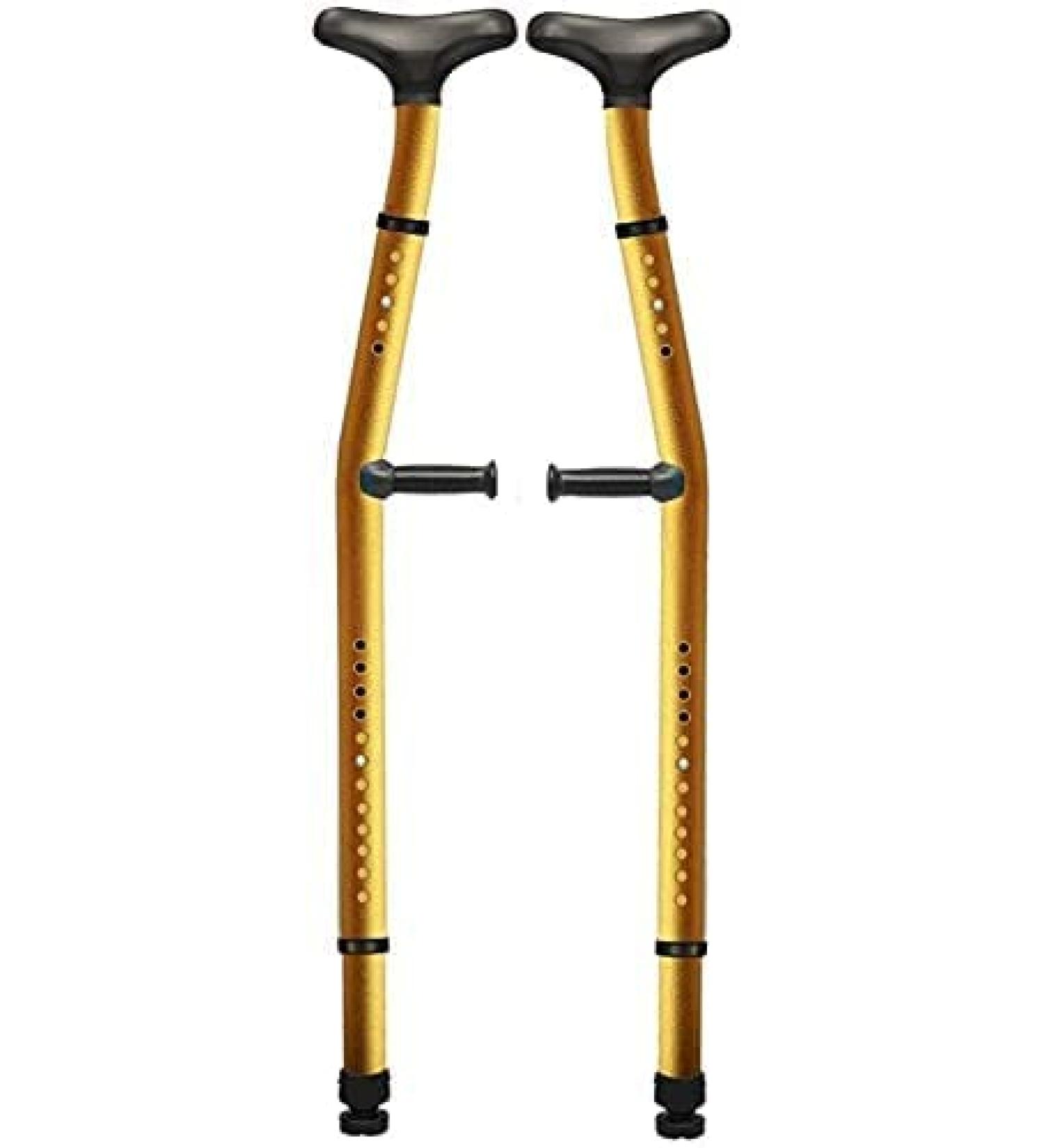 Crutches Adult Lightweight Adjustable Forearm Crutches Dual Function Shock Absorber Underarm Crutch with arm Support Sturdy high Density Aluminum Surprise Gift - Buy Online on GoSupps.com