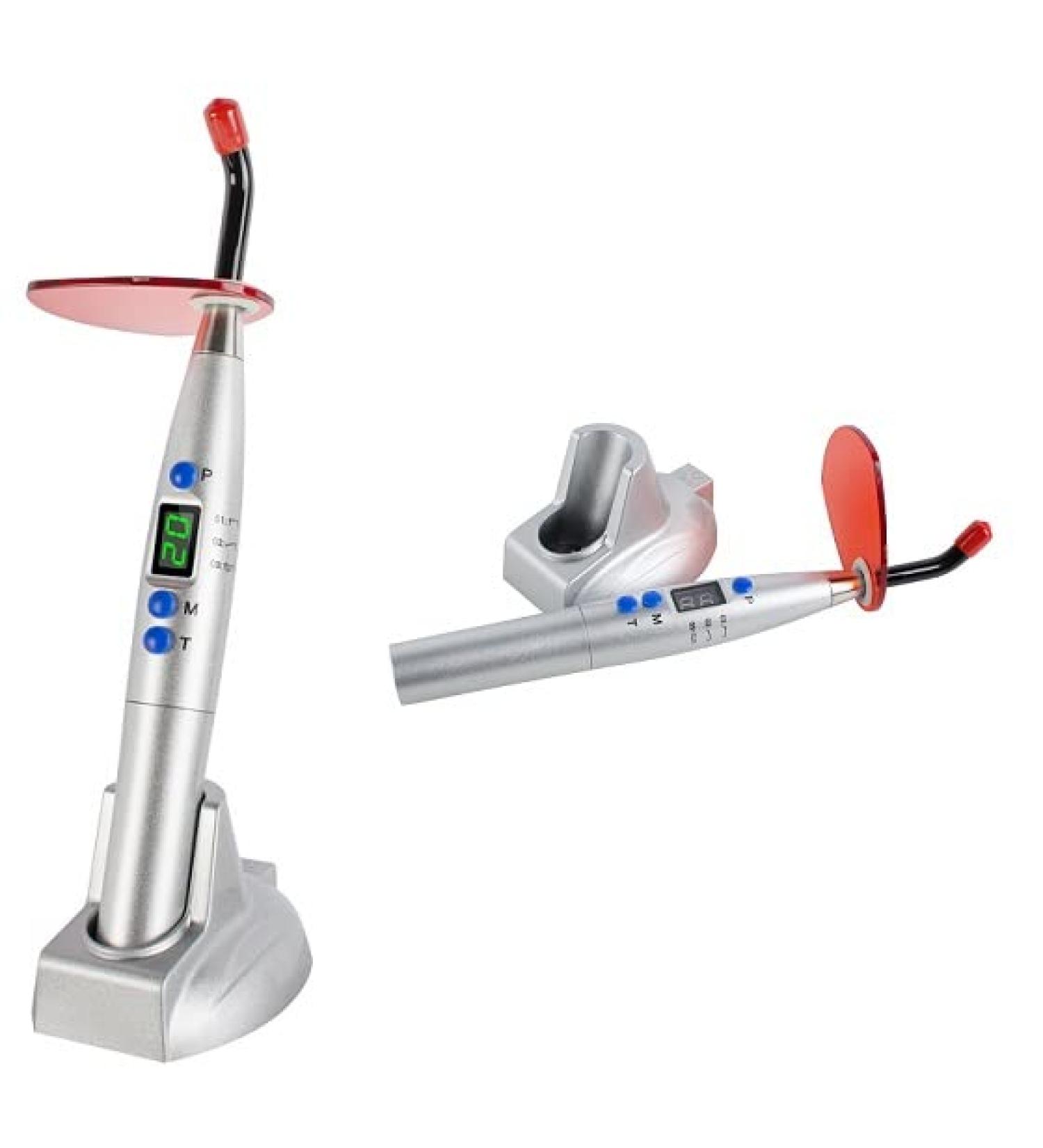 Dental 5W Wireless Cordless LED Curing Light Lamp 1500mw - Ideal for Dental Clinics & Family Use [Silver] - Buy Online on GoSupps.com