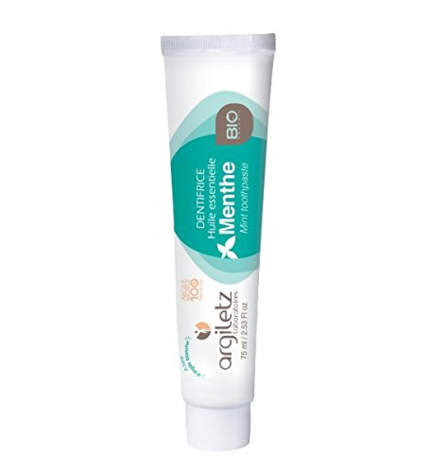 Argiletz Organic Mint Toothpaste 75 ml - Pack of 4