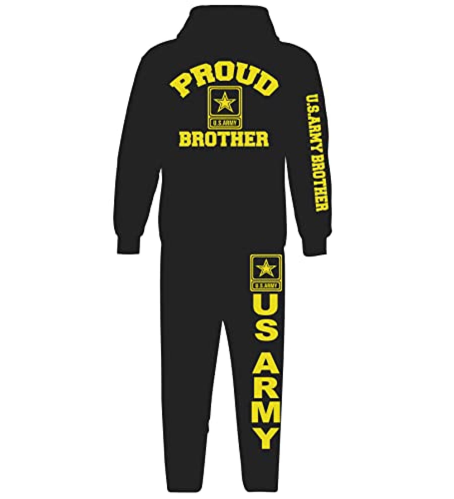 US Army Brother Hoodie Sweatshirt Set - Patriotic Military Outfit - Buy Online on GoSupps.com