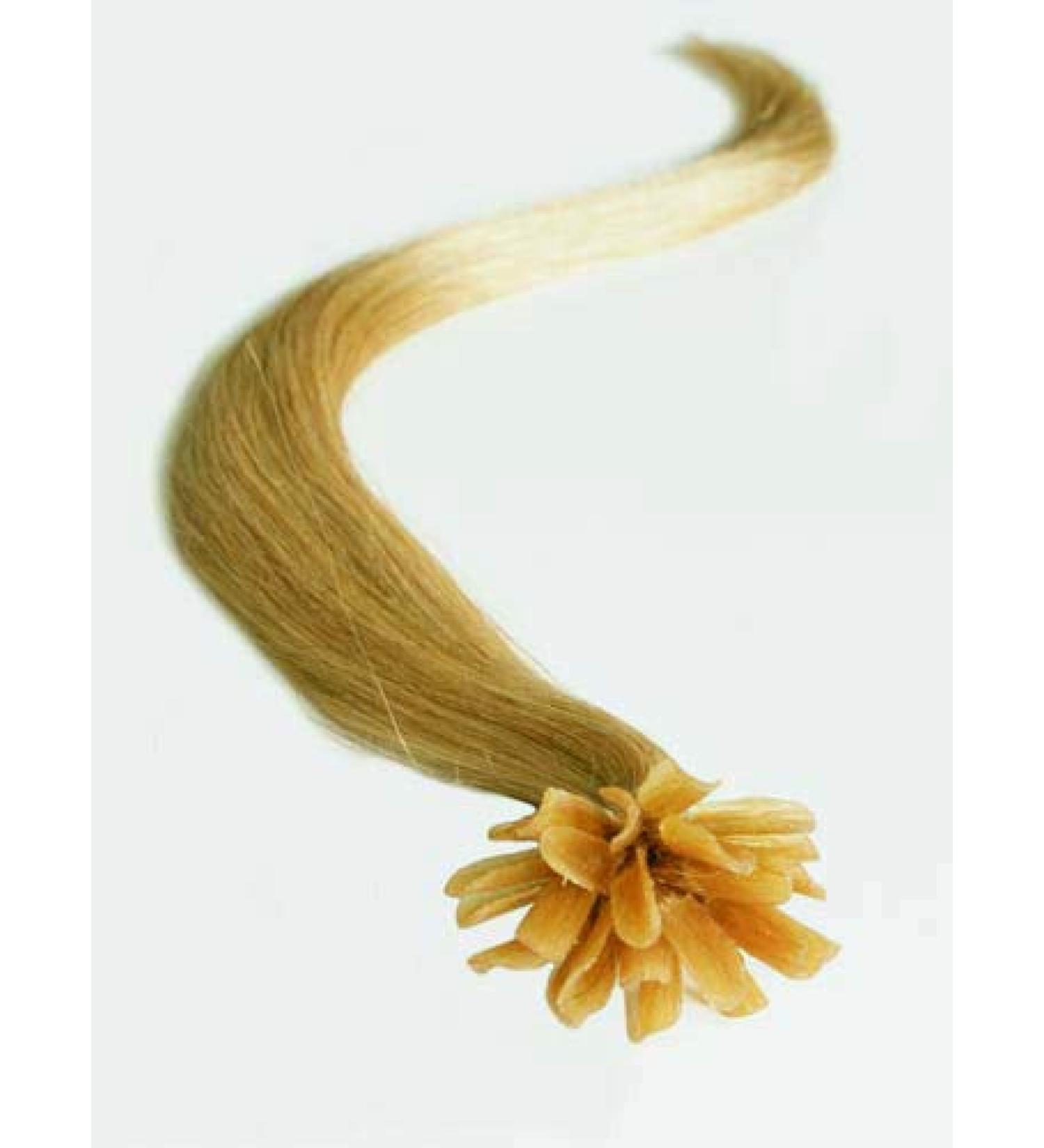 Remy Prebond Human Hair Hair Extensions Nail Tip Light Ash Blonde #20 All Lengths (20")