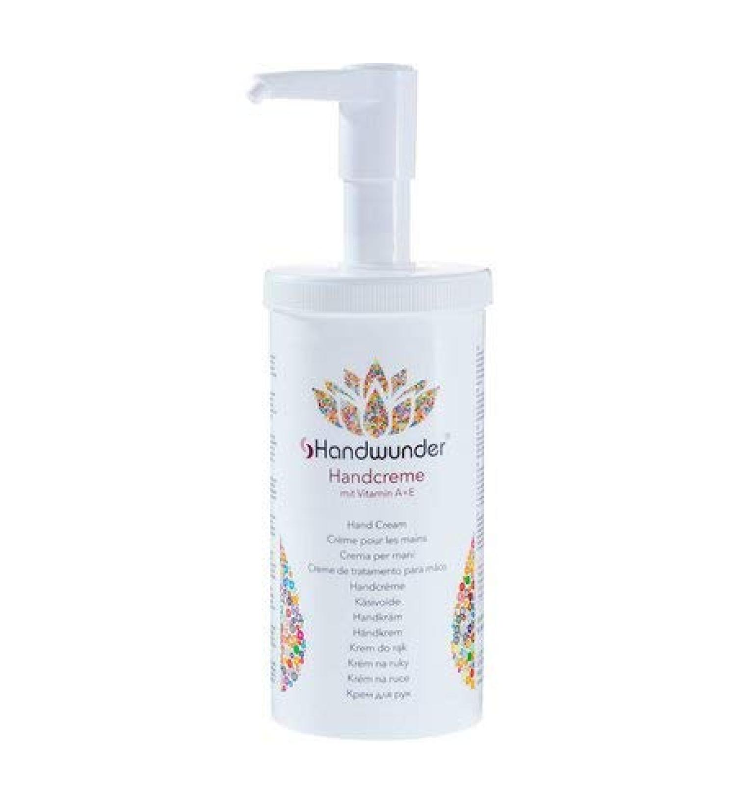 Handwunder hand cream care and protection for hands with plant extracts 450ml with dispenser