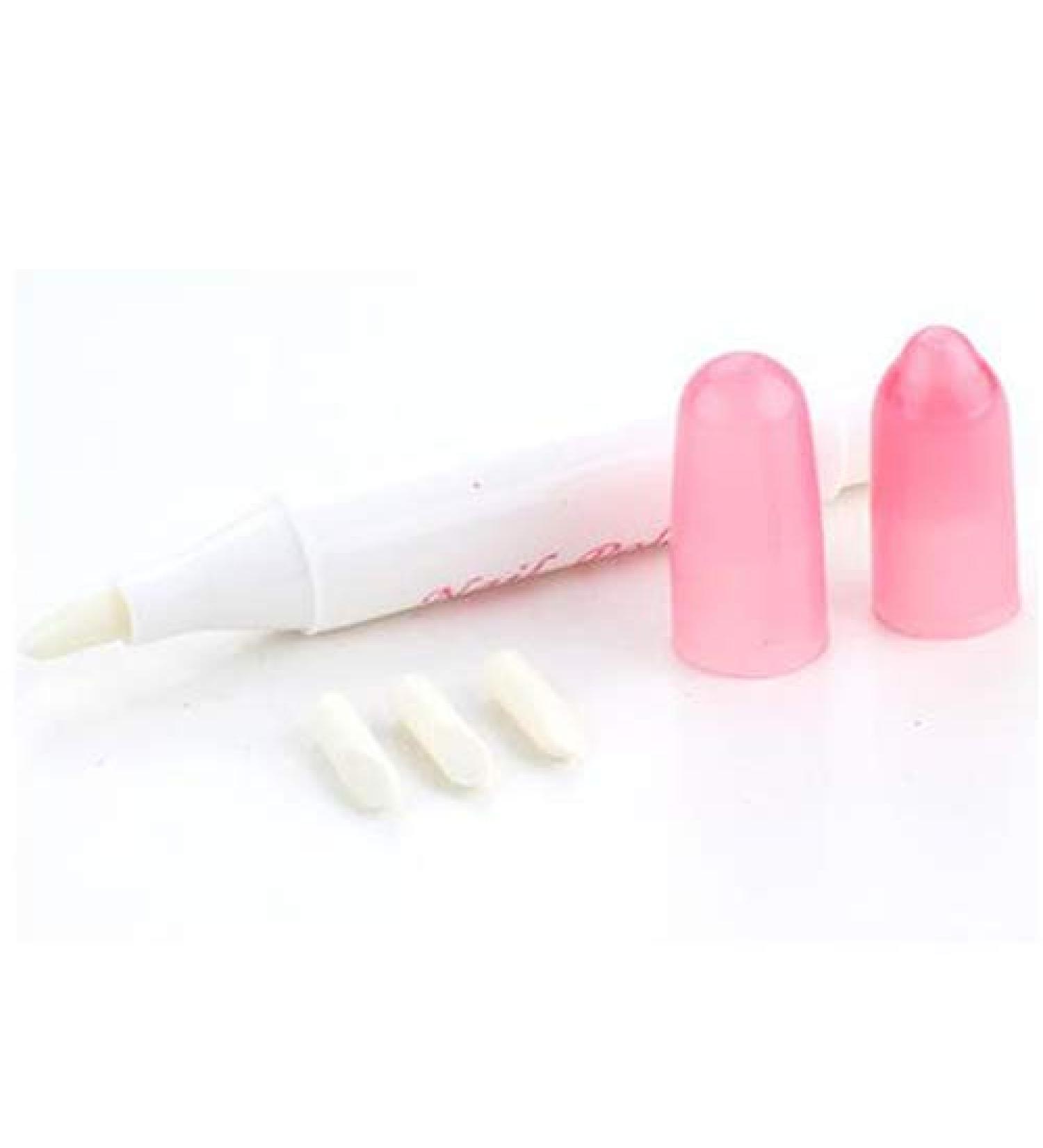 Ink2055 Nail Art Polish Corrector Pen with 3 Tips for Women - Manicure Mistakes Remover and Cleaner Tool - Buy Online on GoSupps.com