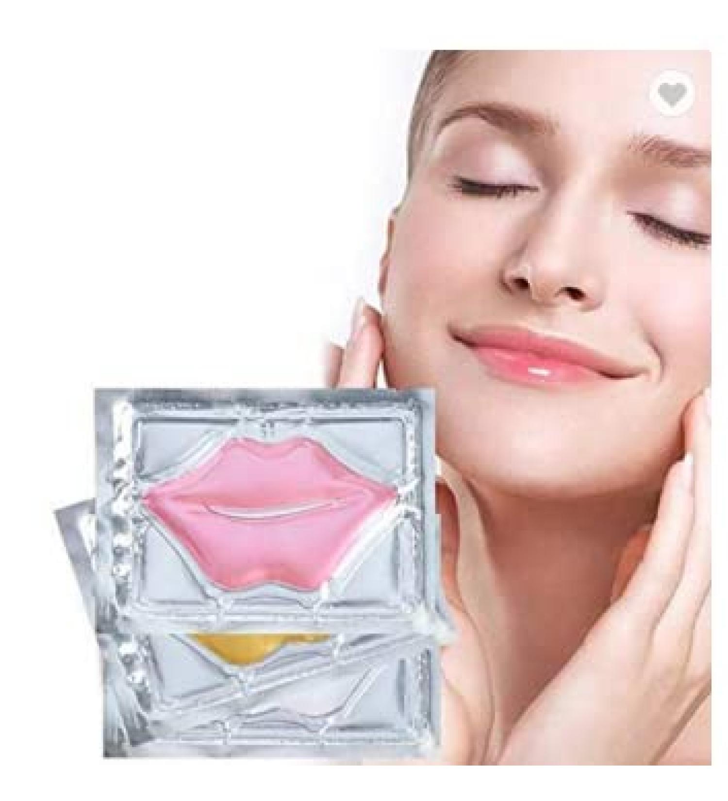Organic & Vegan Lip Hydration Masks with Collagen, Hyaluronic Acid & Aloe Vera - Allergen Friendly - Plumps Lips, Reduces Fine Lines (5pcs) - Buy Online on GoSupps.com