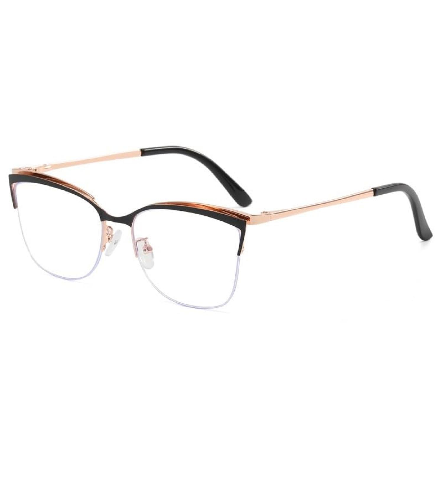 Shop Stylish Oversized Blue Light Blocking Reading Glasses - Fatigue Relief Cat-Eye Design +300 Black for Computer Use - Buy Online on GoSupps.com