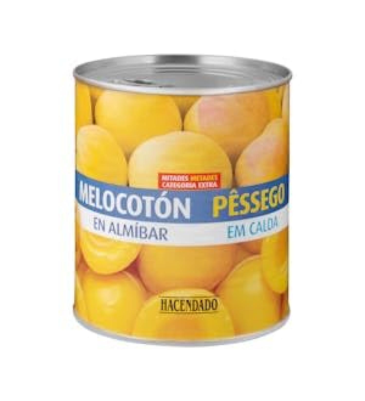 P che au sirop Hacendado Pot 840 g (480 g goutt ) Lot de 2