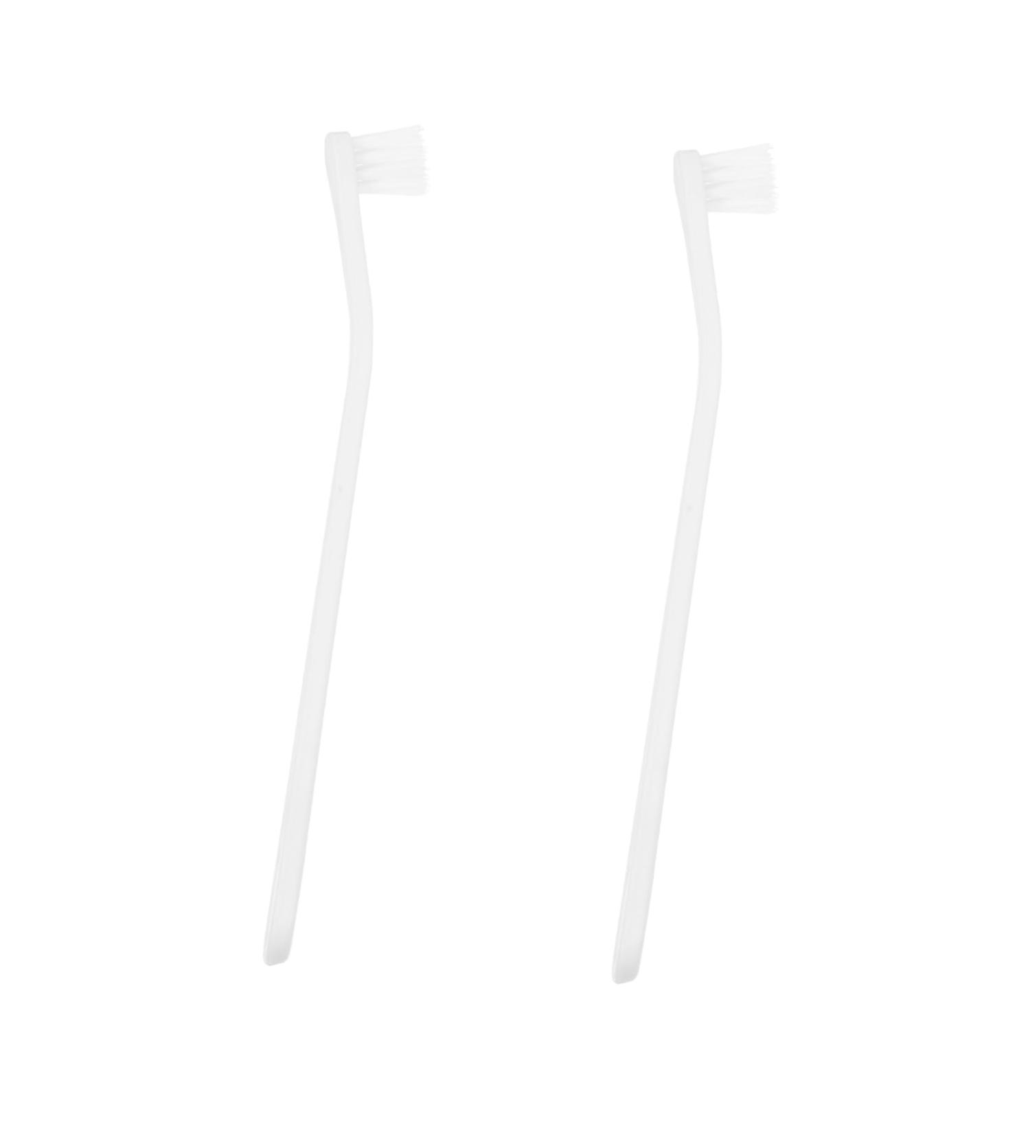 Beavorty 2pcs Teeth Oral Dog Portable Pets Cat Supplies Soft-bristle Pet Manual Cleaning Tooth 1 count (Pack of 1) White - Buy Online on GoSupps.com