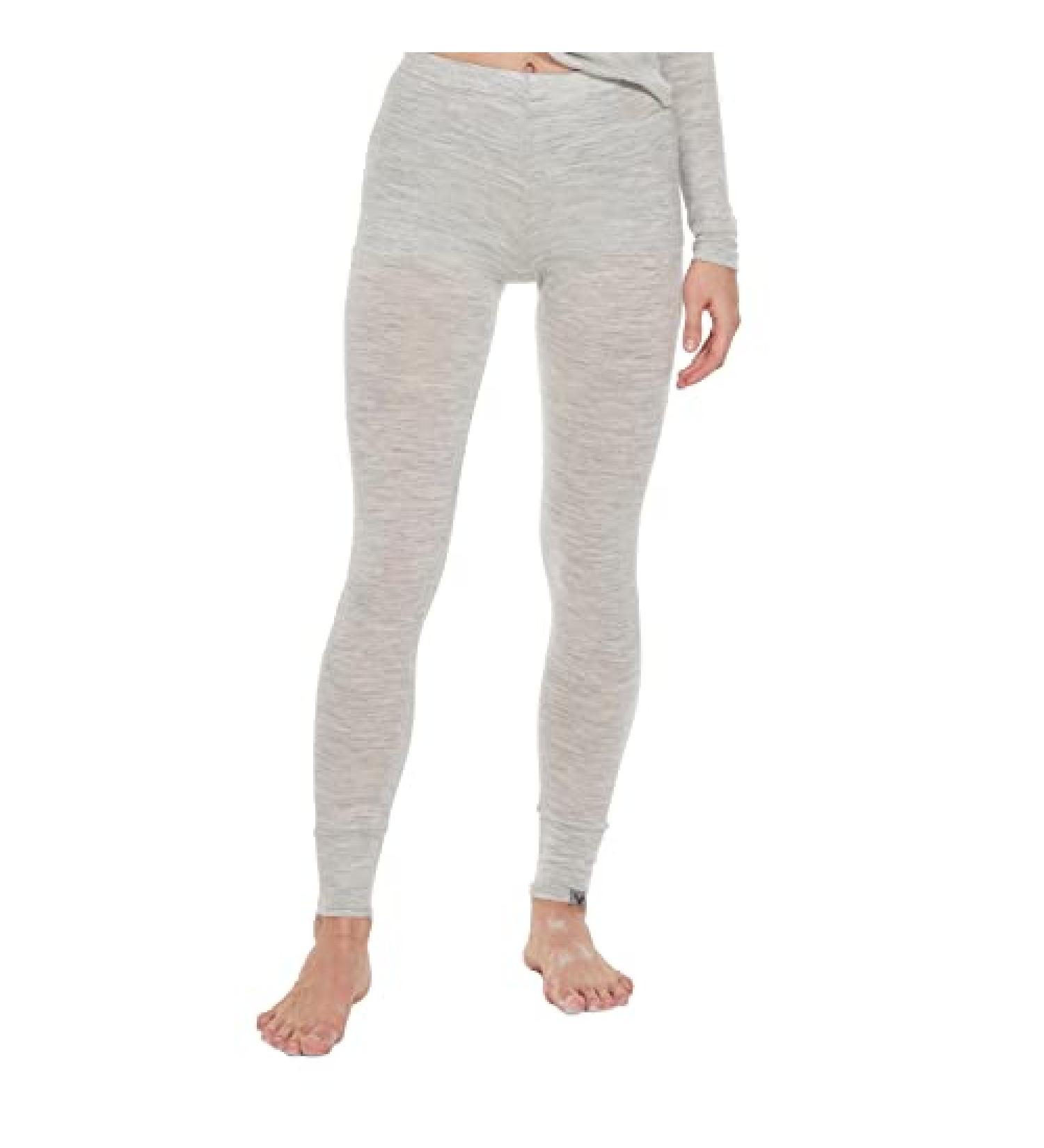 MERINNOVATION 100% Merino Wool Base Layer Set for Women - Small Grey Marl, Thermal Long Sleeve & Pant - Buy Online on GoSupps.com