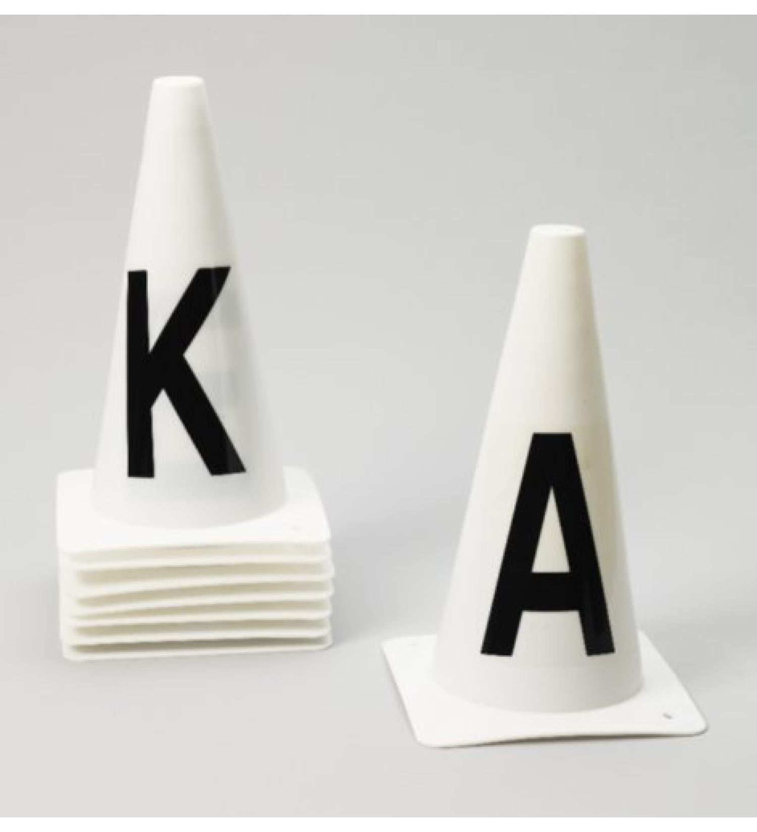Ovation Dressage Cones-Set of 8 - White - Set8