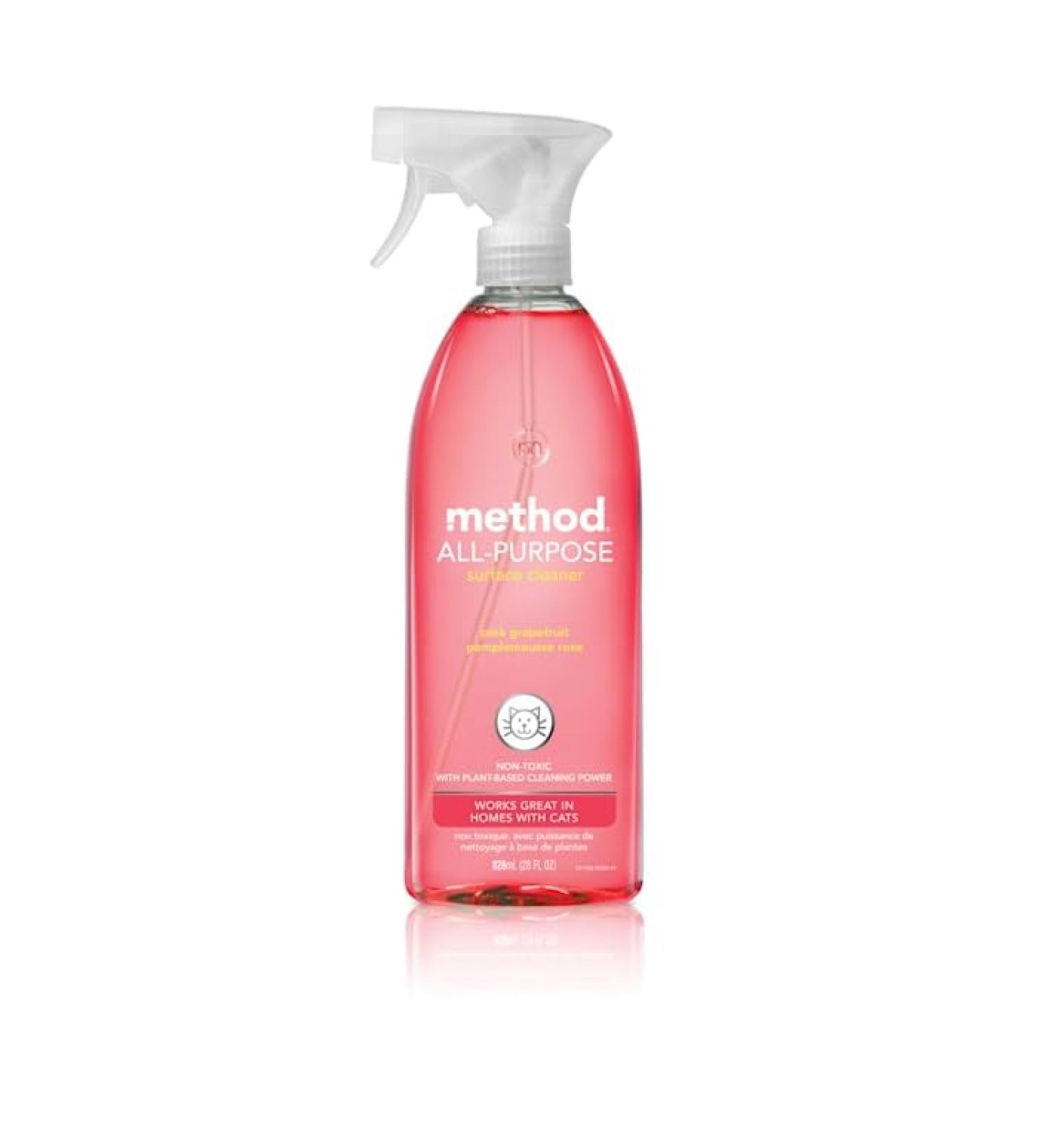 Method Pink Grapefruit All-Purpose Surface Cleaner | 28 fl. oz - Eco-Friendly & Effective Cleaner for Home & Kitchen - International Shipping Available - Buy Online on GoSupps.com