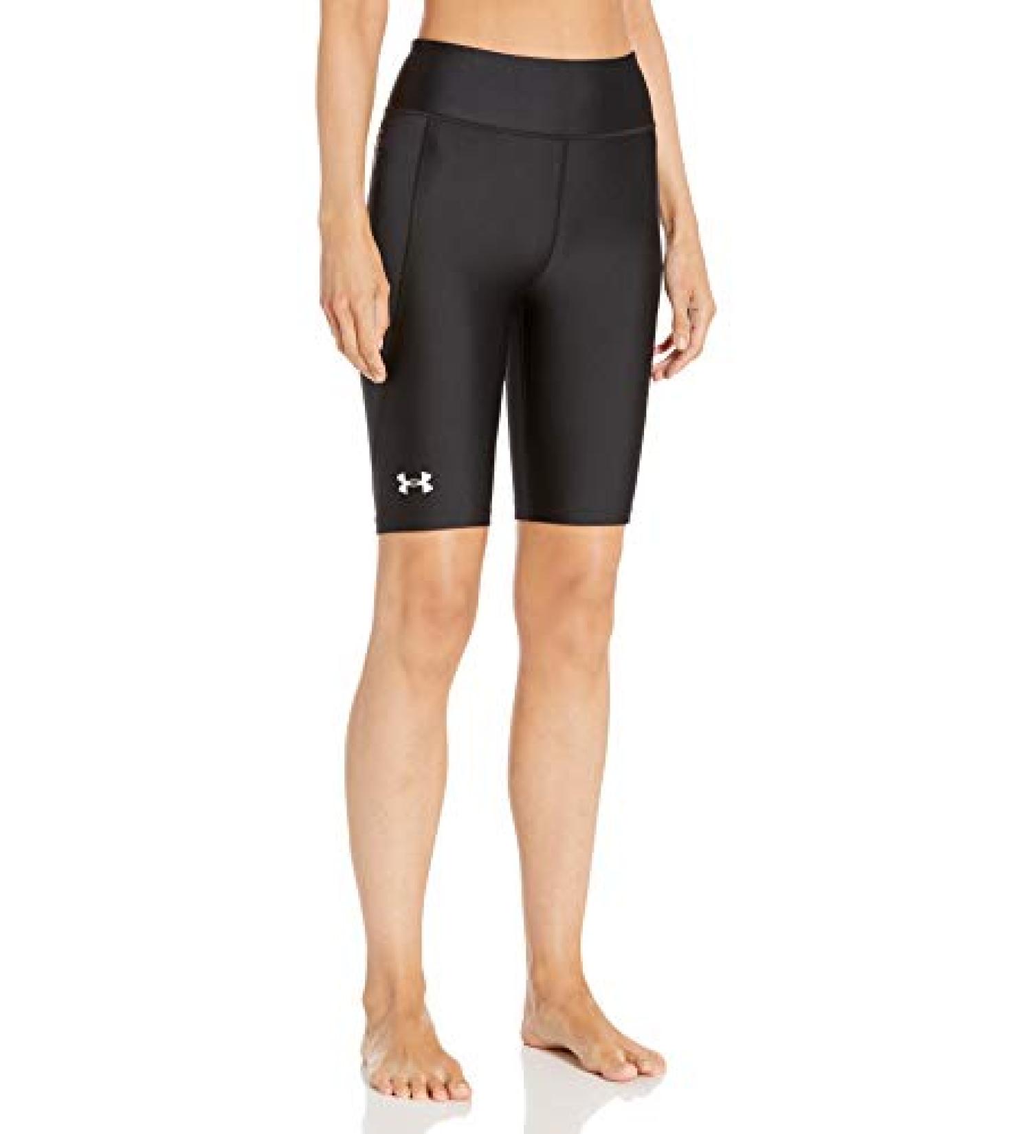 Under Armour Women's Soft Big Logo Sliding Shorts 20 - Black/Halo Gray - XL - Buy Online on GoSupps.com