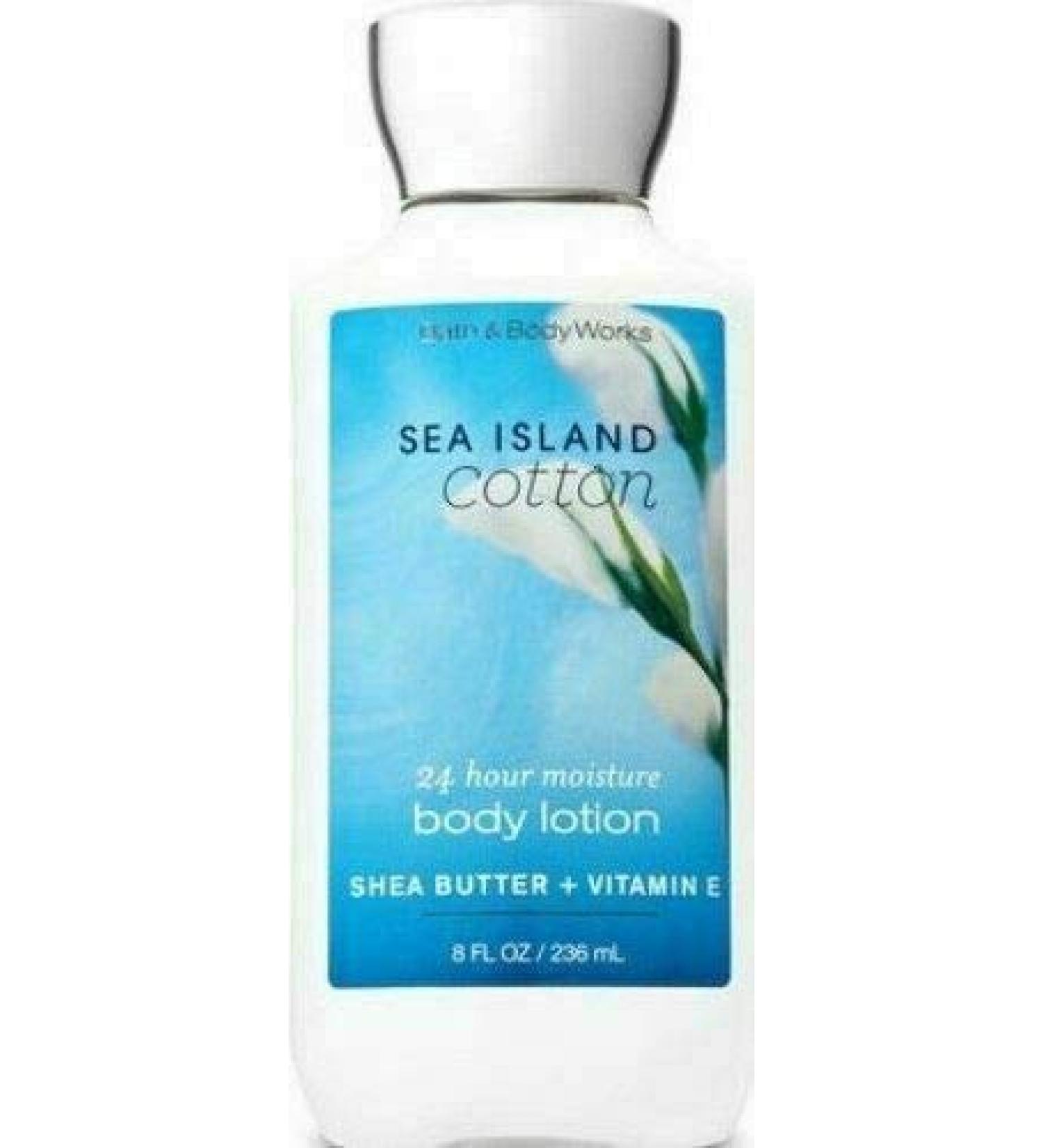 Bath and Body Works Sea Island Cotton Body Lotion 8 Ounce Full Size