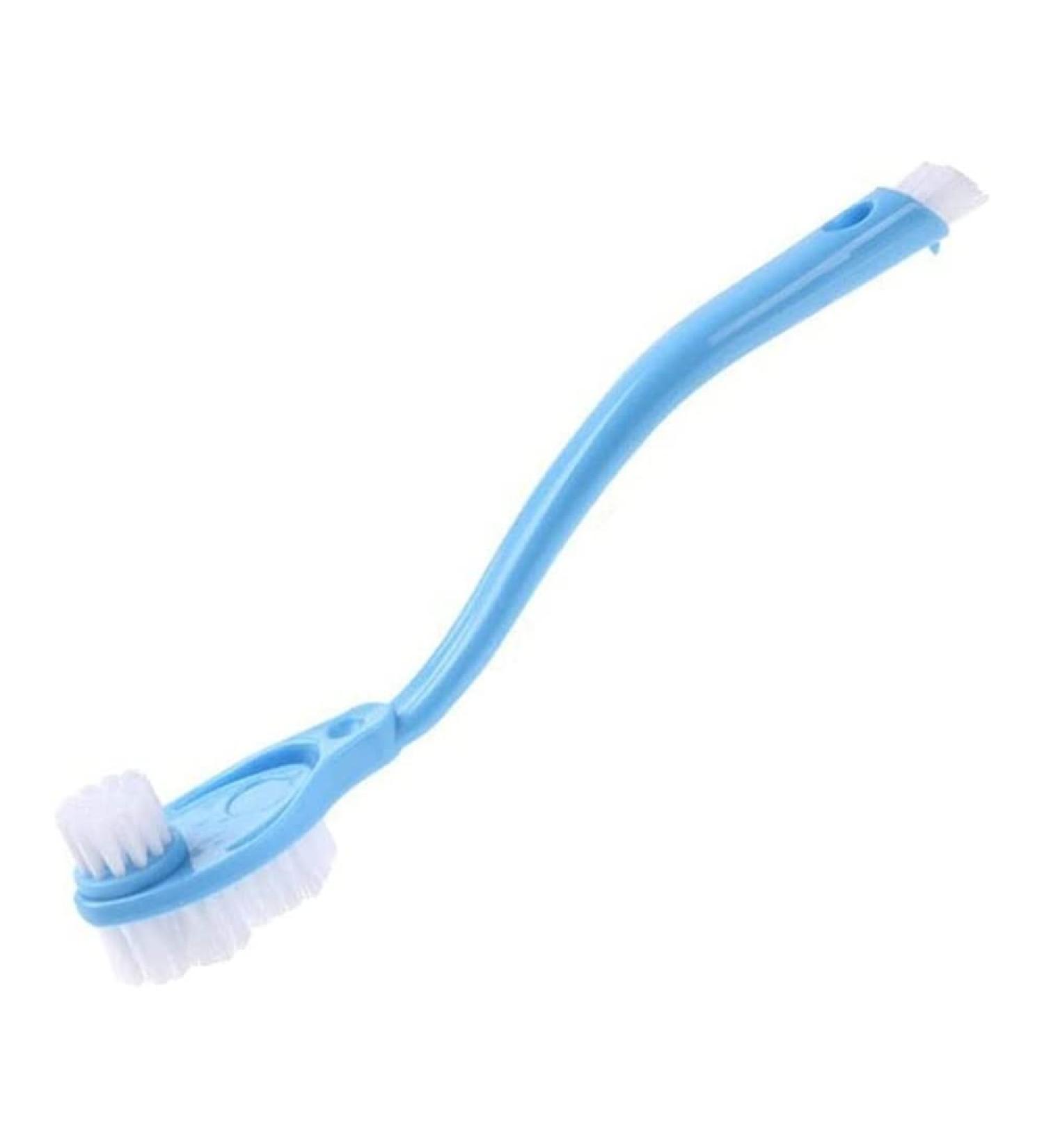 Home Shoes Brushes Shoe Brush Double Head Long Plastic Handle Shoes Wash Brush Cleaner Sneakers Shoe Cleaning Washing Toilet Dishes Brushes Bathroom Tool Brush - Buy Online on GoSupps.com