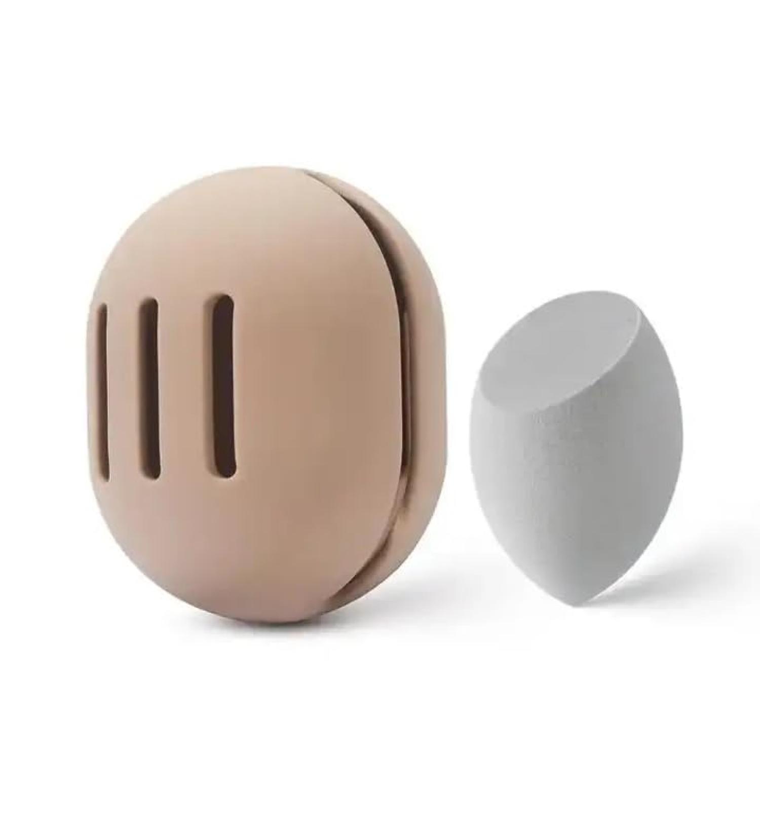 Suatien Sleek Makeup Brush Holder | Waterproof Silicon Pouch | Magnetic Closure Case for Travel | Best Gift & Organizer (Khaki - Buy Online on GoSupps.com