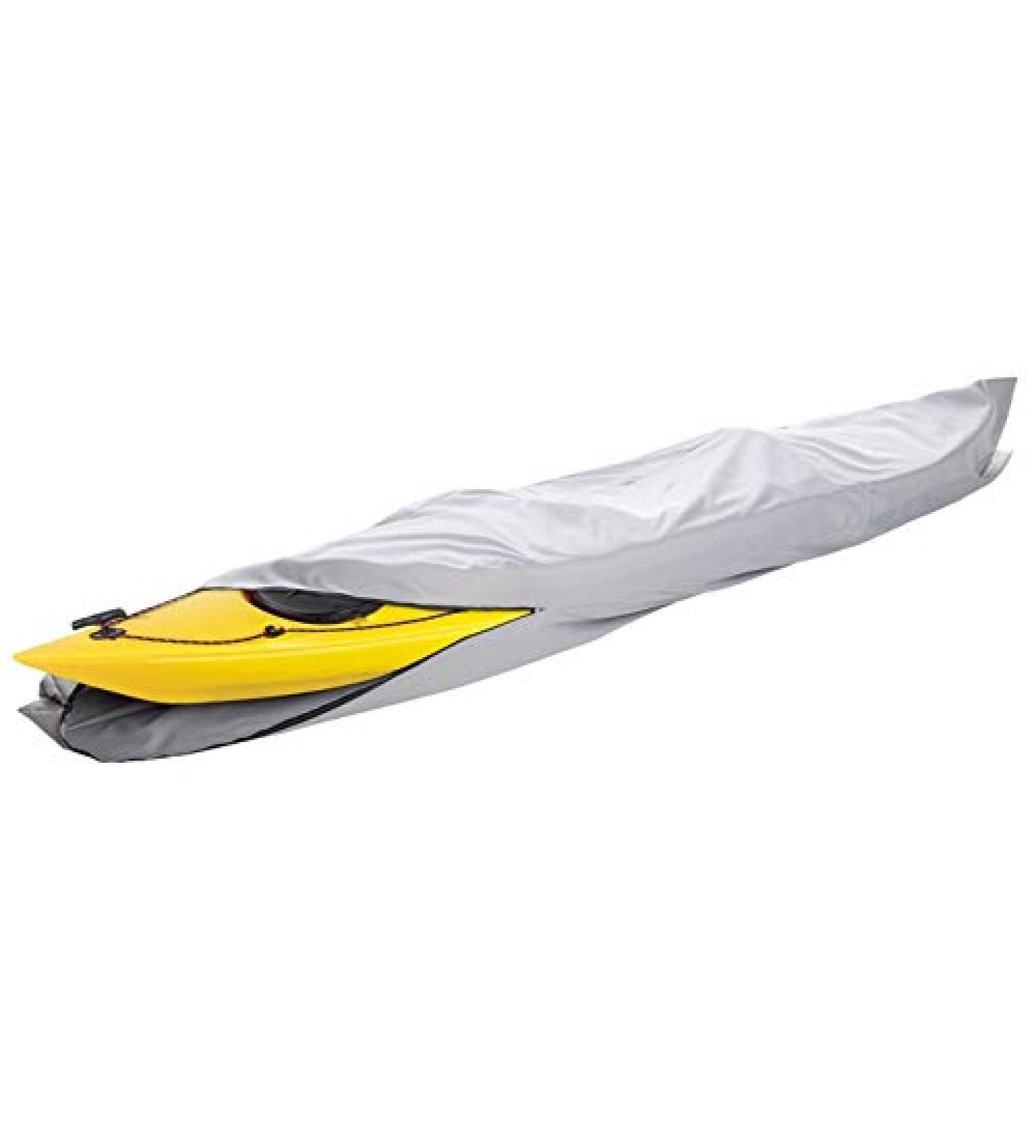 Waterproof 600D Heavy Duty 16ft Kayak Cover - Fits Kayak/Canoe up to 16ft Long, Beam Width up to 36in - Grey - Buy Online on GoSupps.com