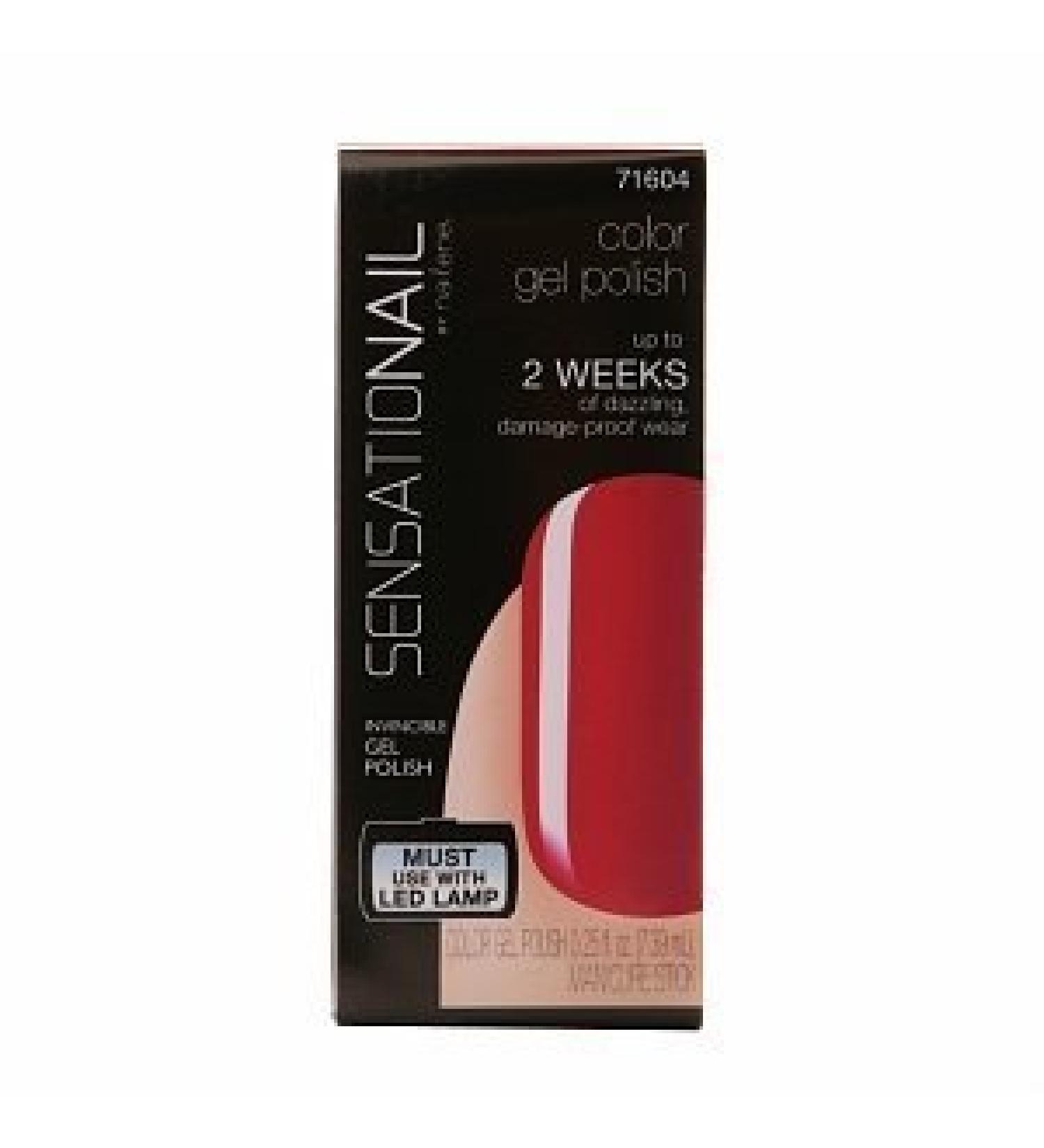 Sensationail Color Gel Polish, Sangria, .25 fl oz