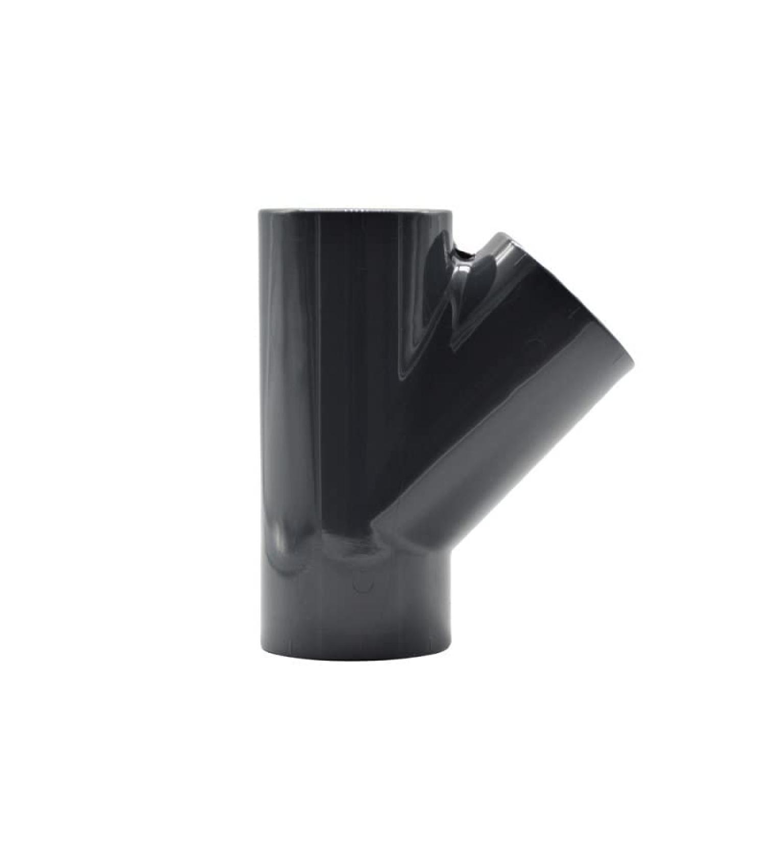 PVC T-Piece 45 - 12mm to 110mm | Adhesive Socket | PN 16 | Durable PVC Fitting for International Shipping - Buy Online on GoSupps.com