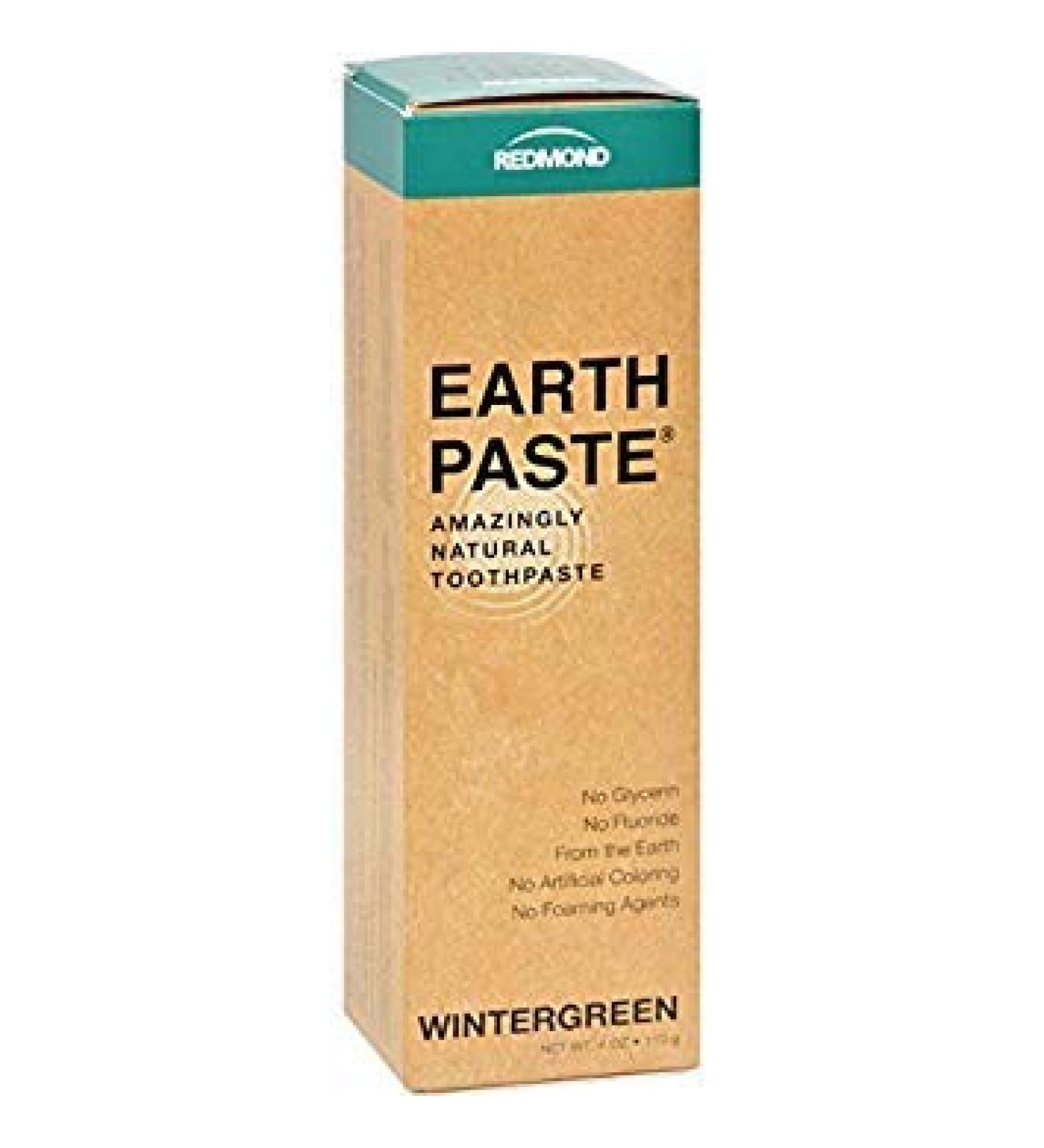 Redmond Trading Company Earthpaste Natural Toothpaste Wintergreen - 4 oz
