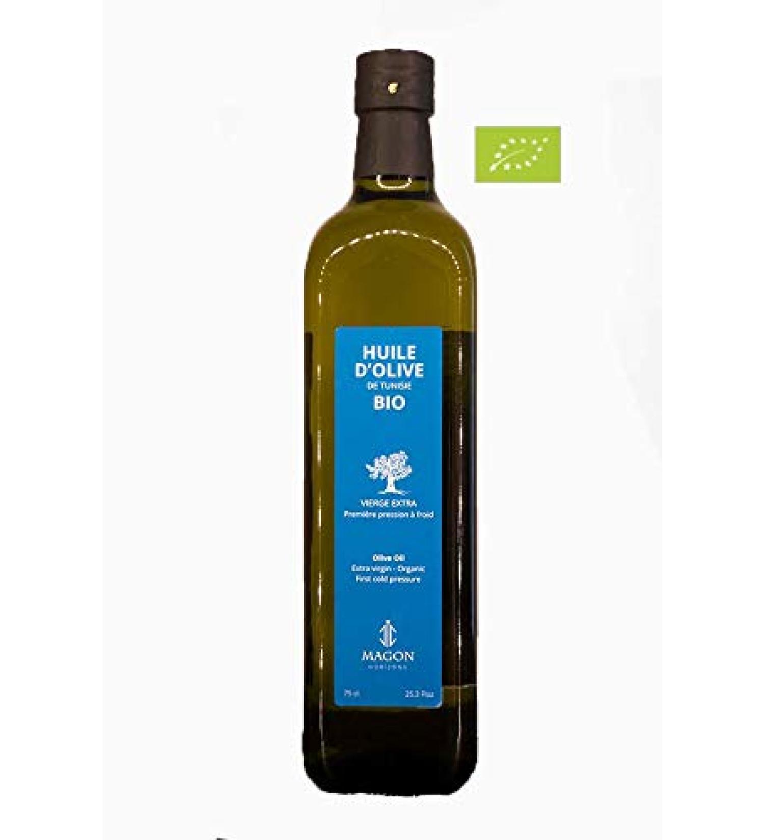 Extra Virgin Organic Olive Oil Cold Pressed 75cl - Buy Online on GoSupps.com